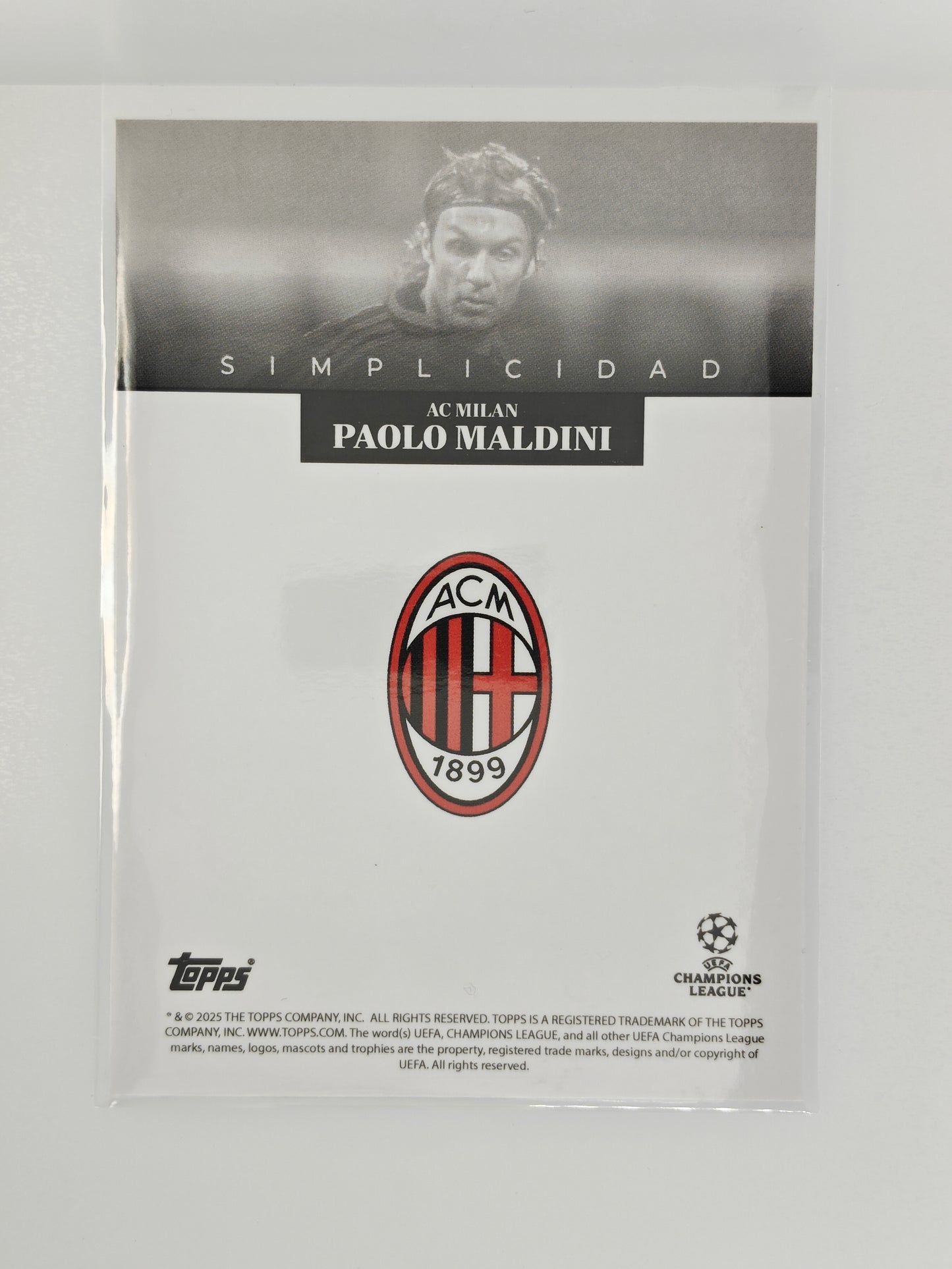 Paolo Maldini - Topps Simplicidad 24/25