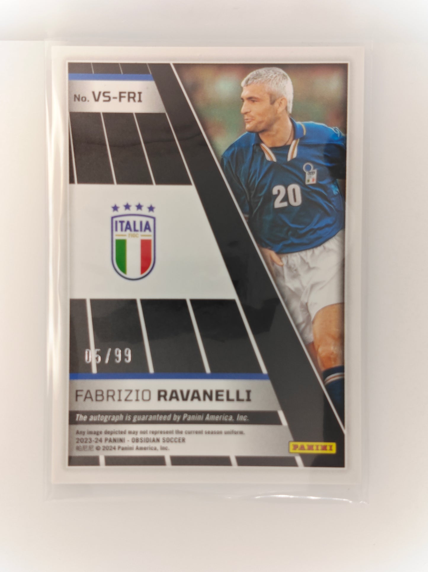 Fabrizio Ravanelli auto /99 - Panini Obsidian 23/24