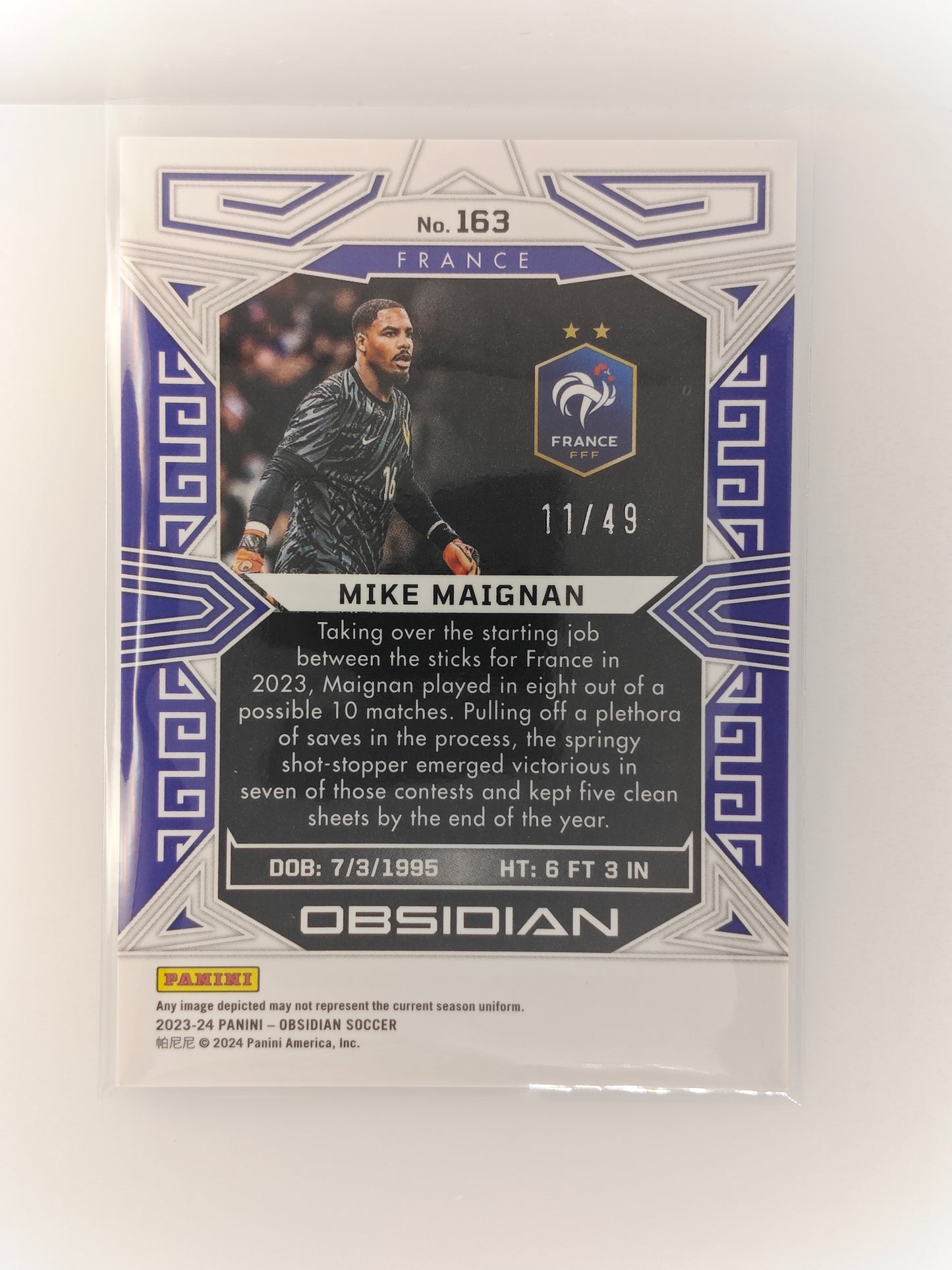 Mike Maignan /49 - Panini Obsidian 23/24