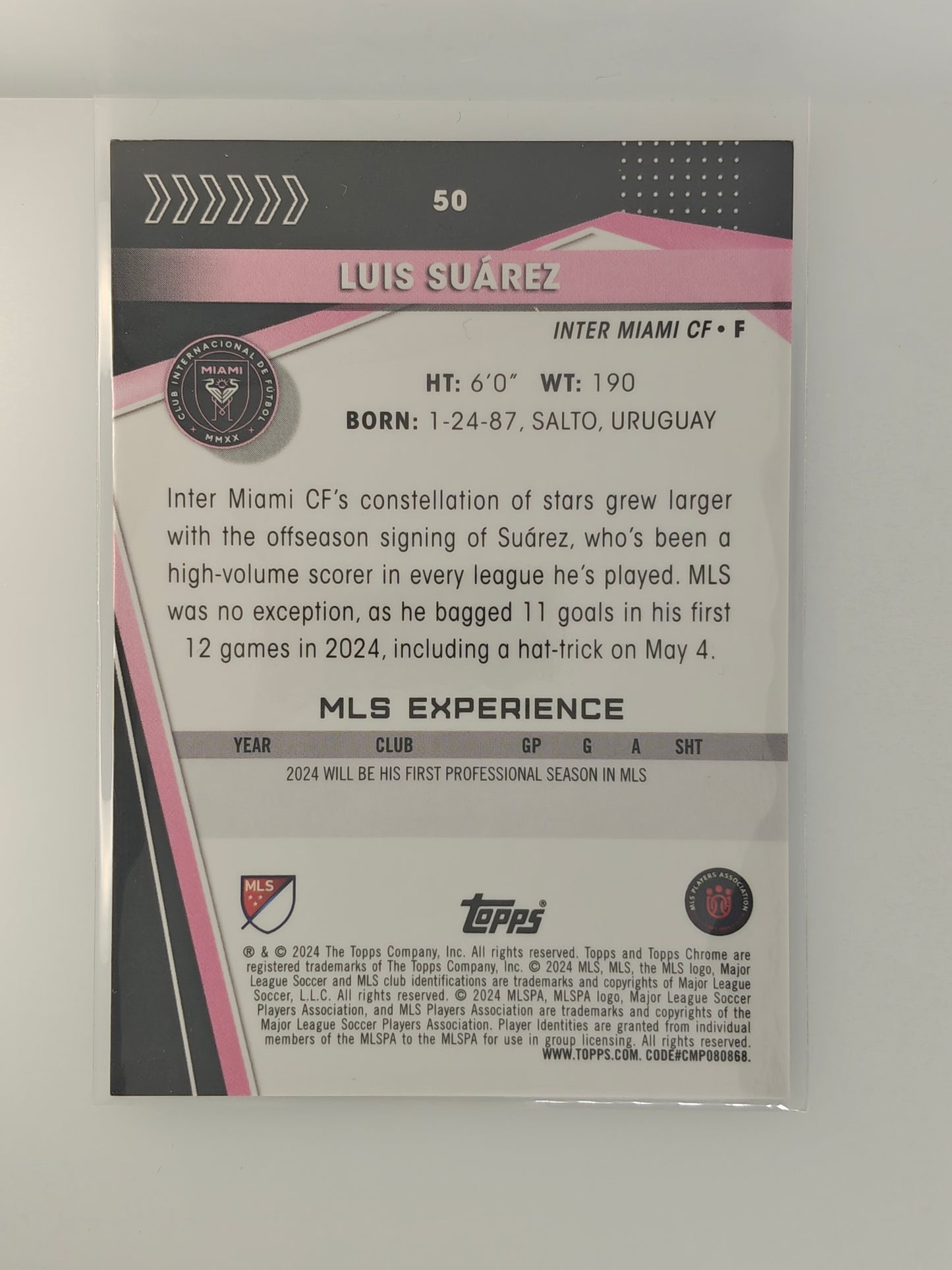 Luis Suarez /150 - Topps Chrome Mls 24/25