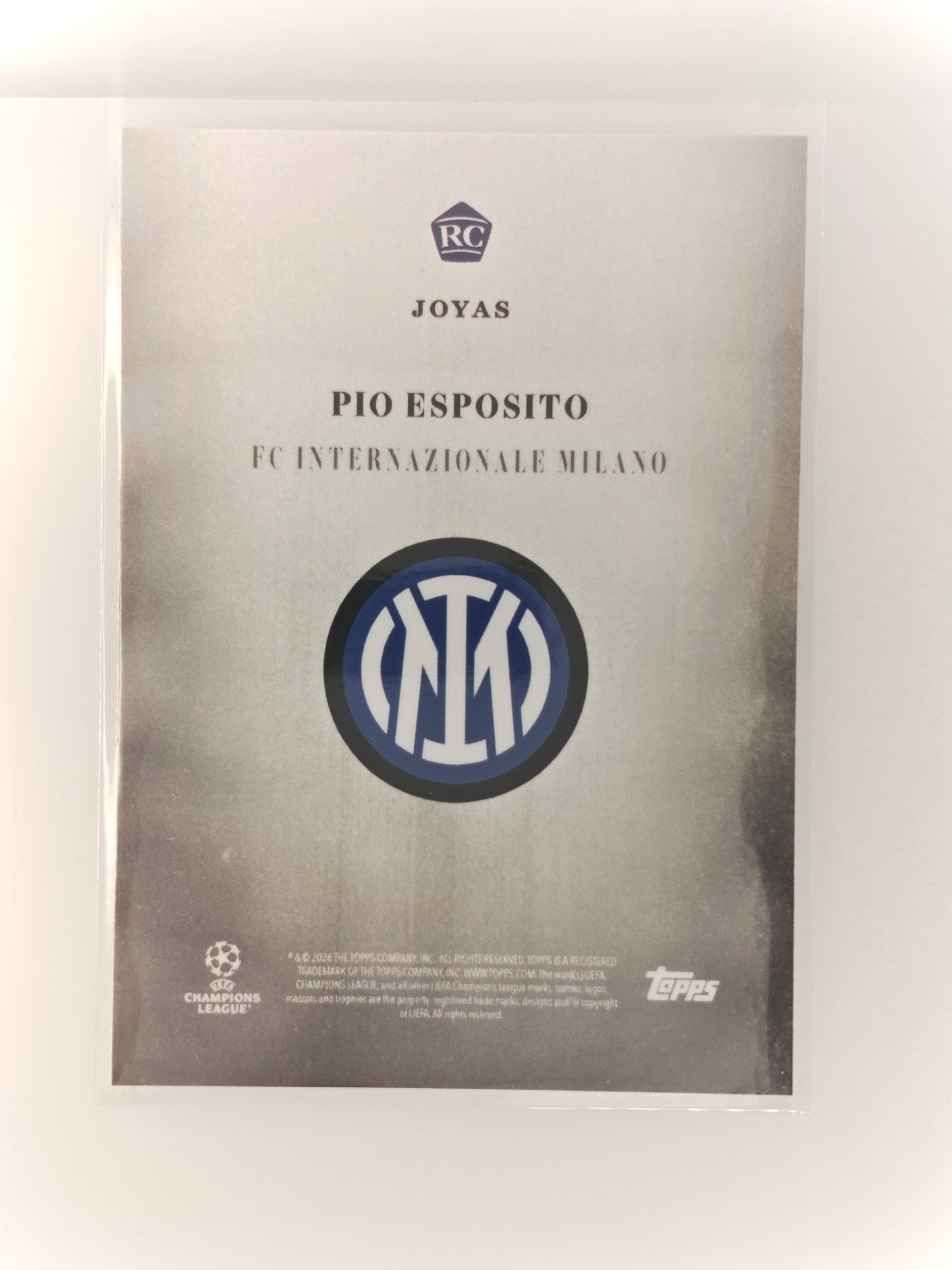 Pio Esposito RC - Topps Simplicidad 25/26