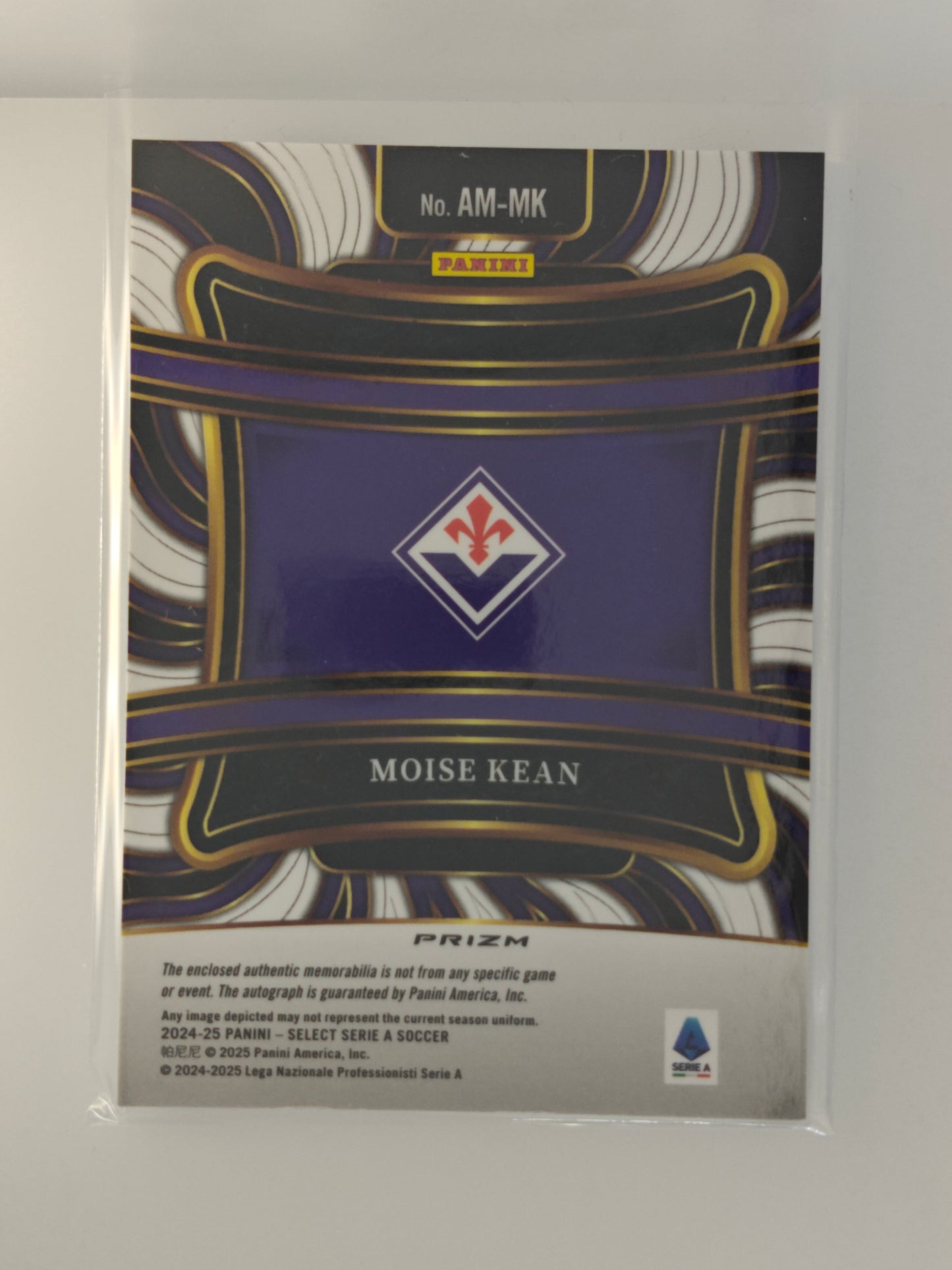 Moise Kean patch/auto - Panini Select Serie A 24/25