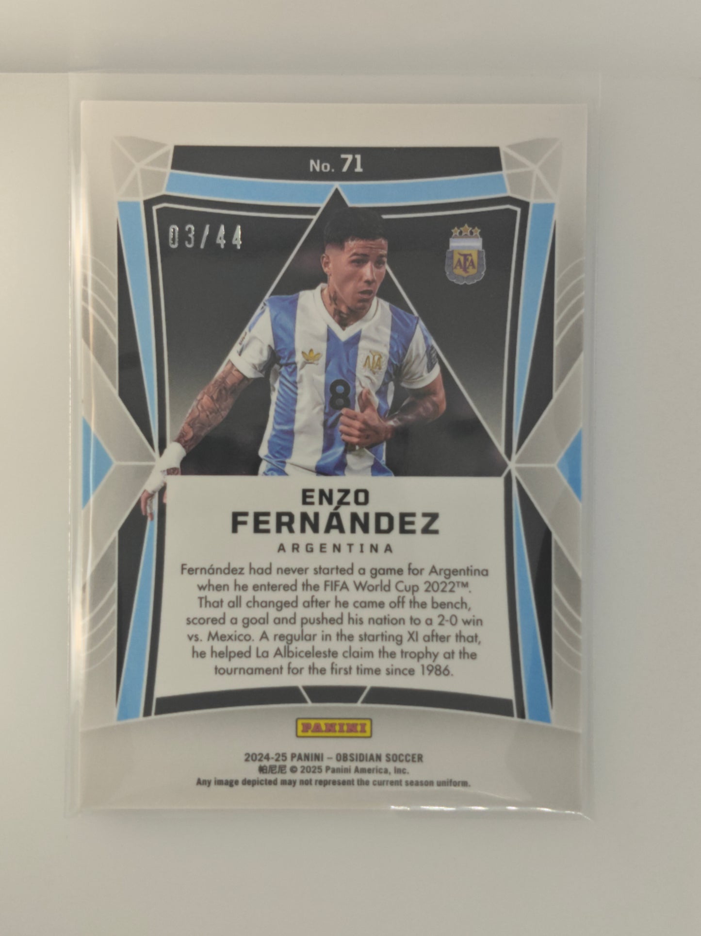 Enzo Fernandez /44 - Panini Obsidian 24/25