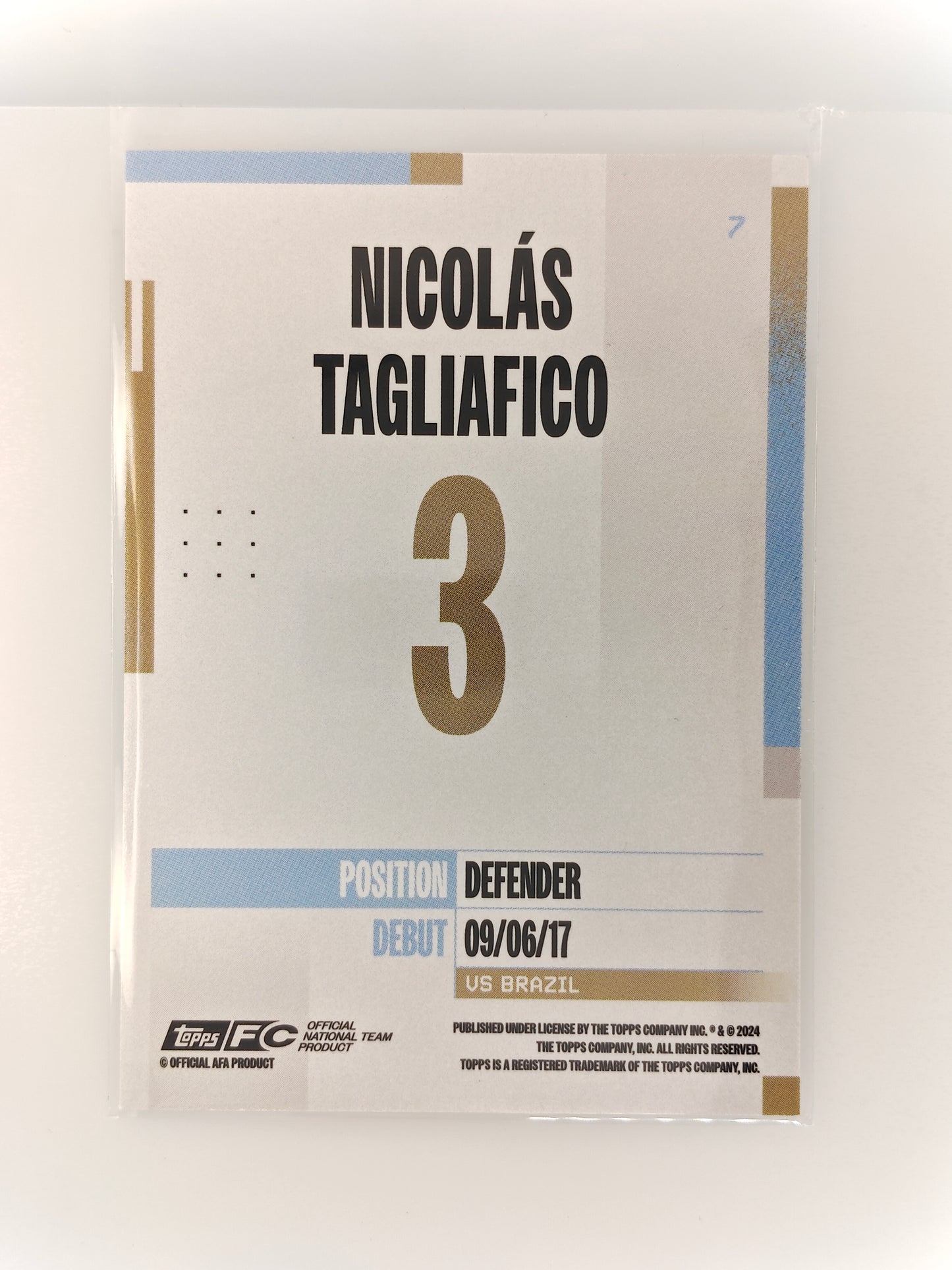 Nicolas Tagliafico /25 - Topps Argentina fanset 24/25