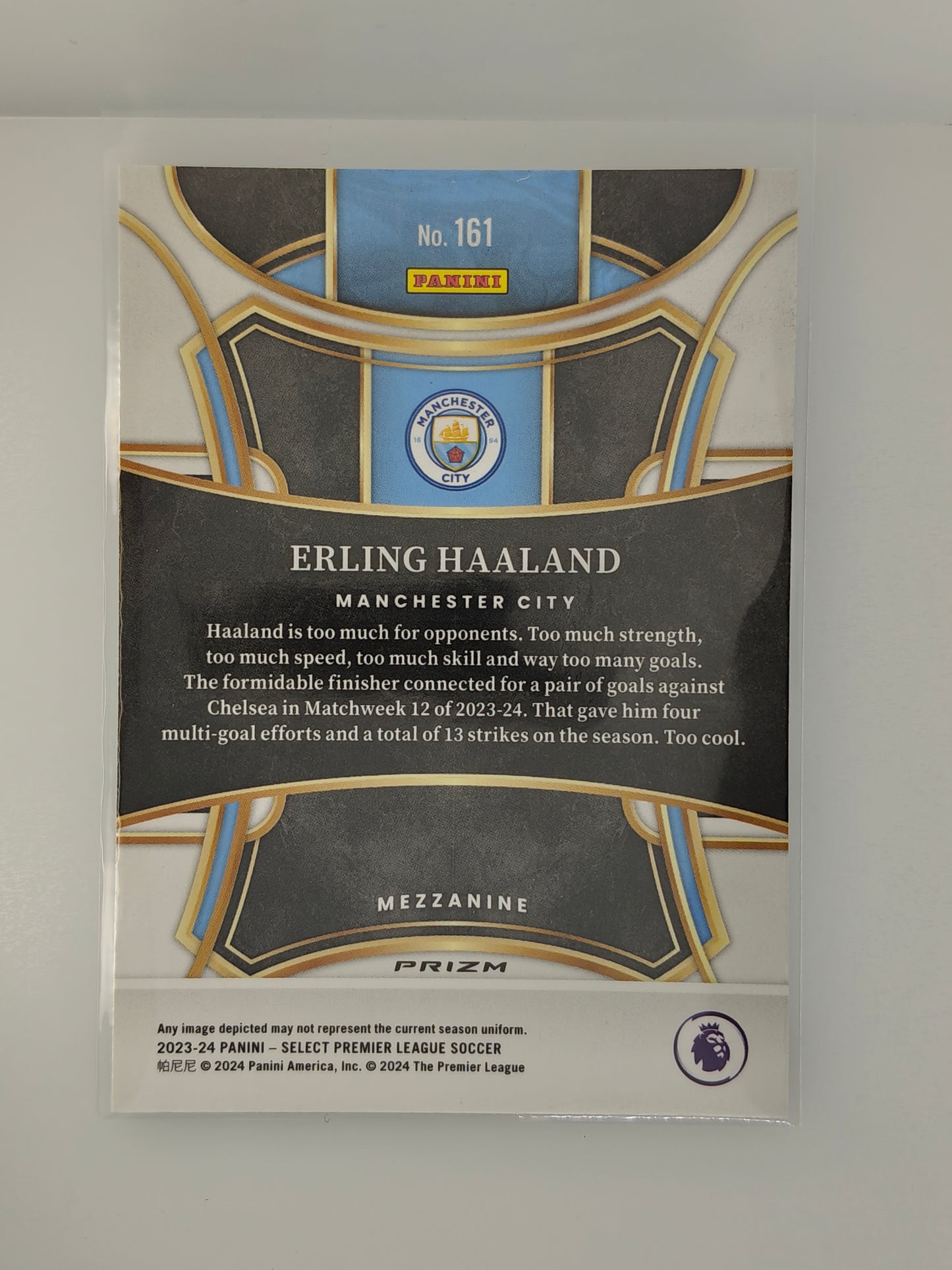 Erling Haaland Refractor/Prizm - Panini Select Premier League 23/24