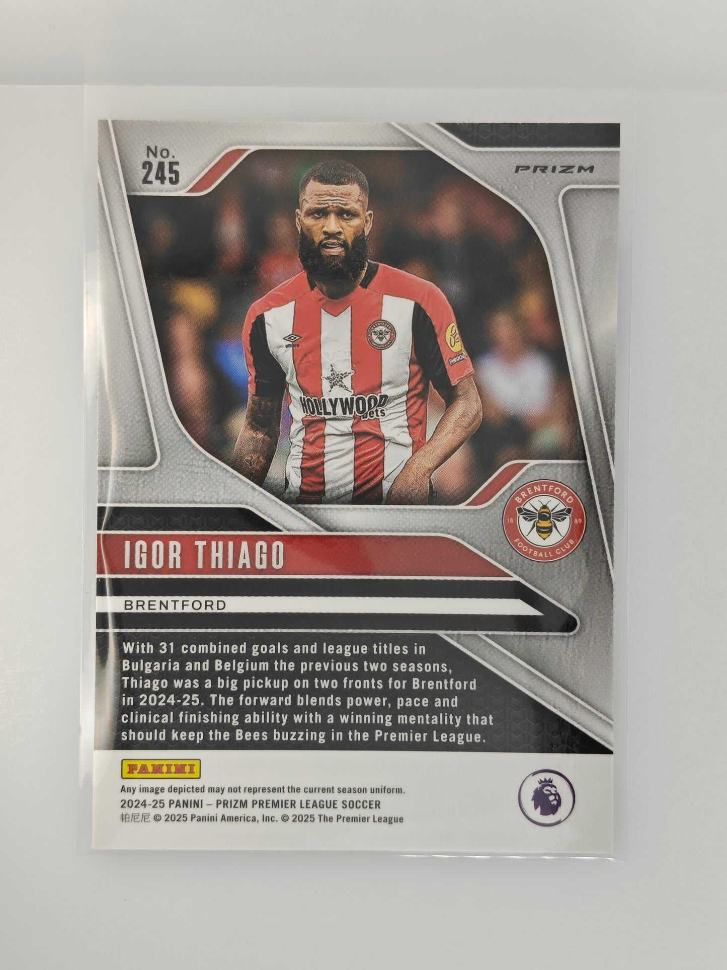 Igor Thiago Purple Prizm RC - Panini Prizm Premier League 24/25