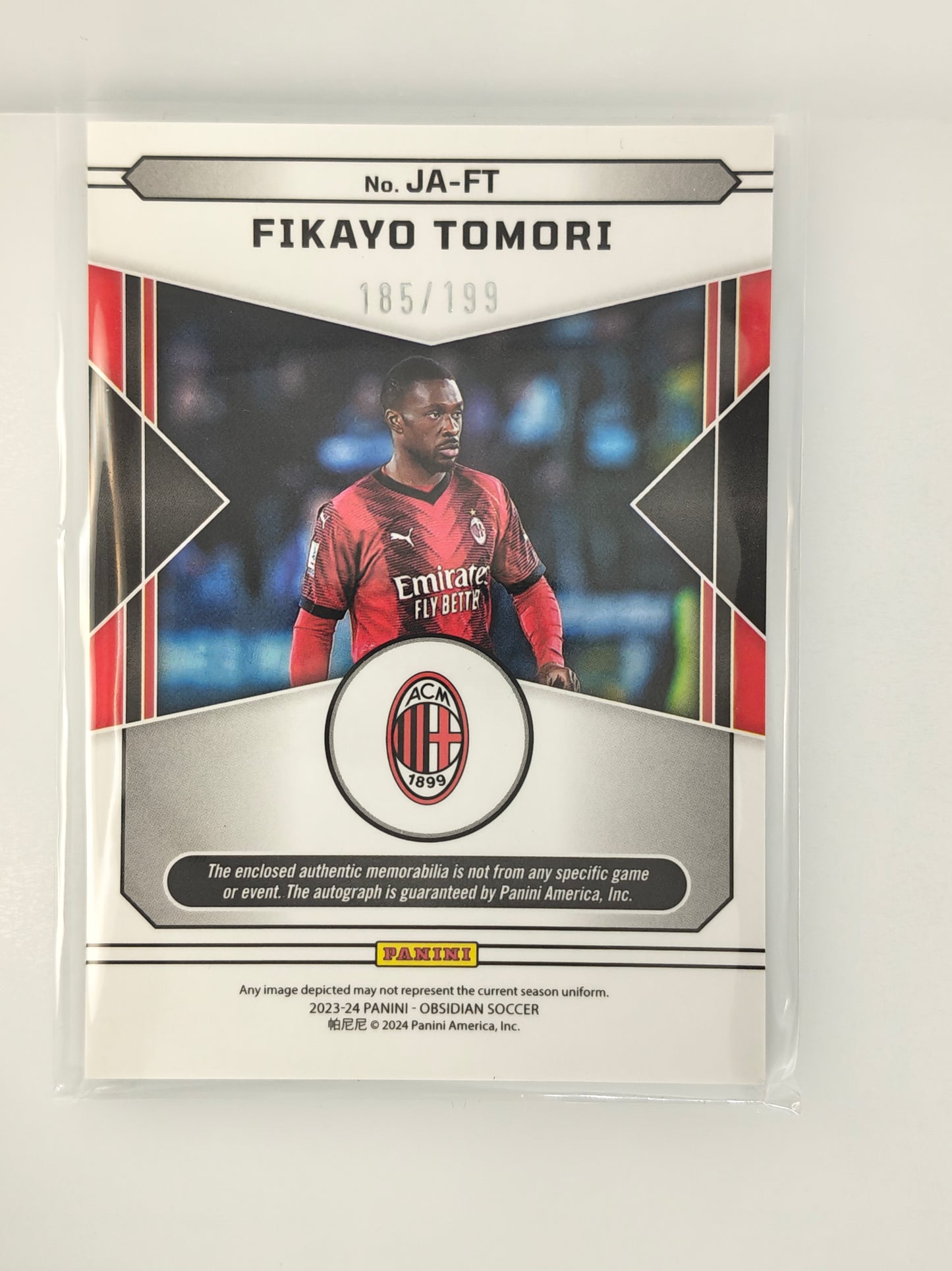 Fikayo Tomori Patch/auto /199 - Panini Obsidian 23/24