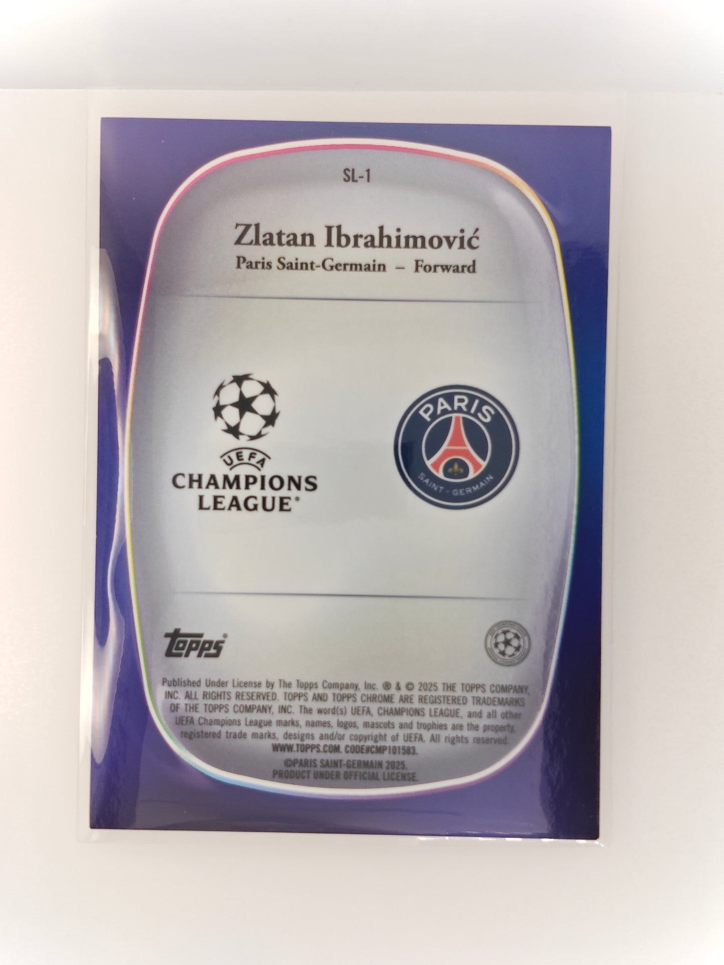 Zlatan Ibrahimovic /25 Legend casehit - Topps Chrome 24/25 Logofractor