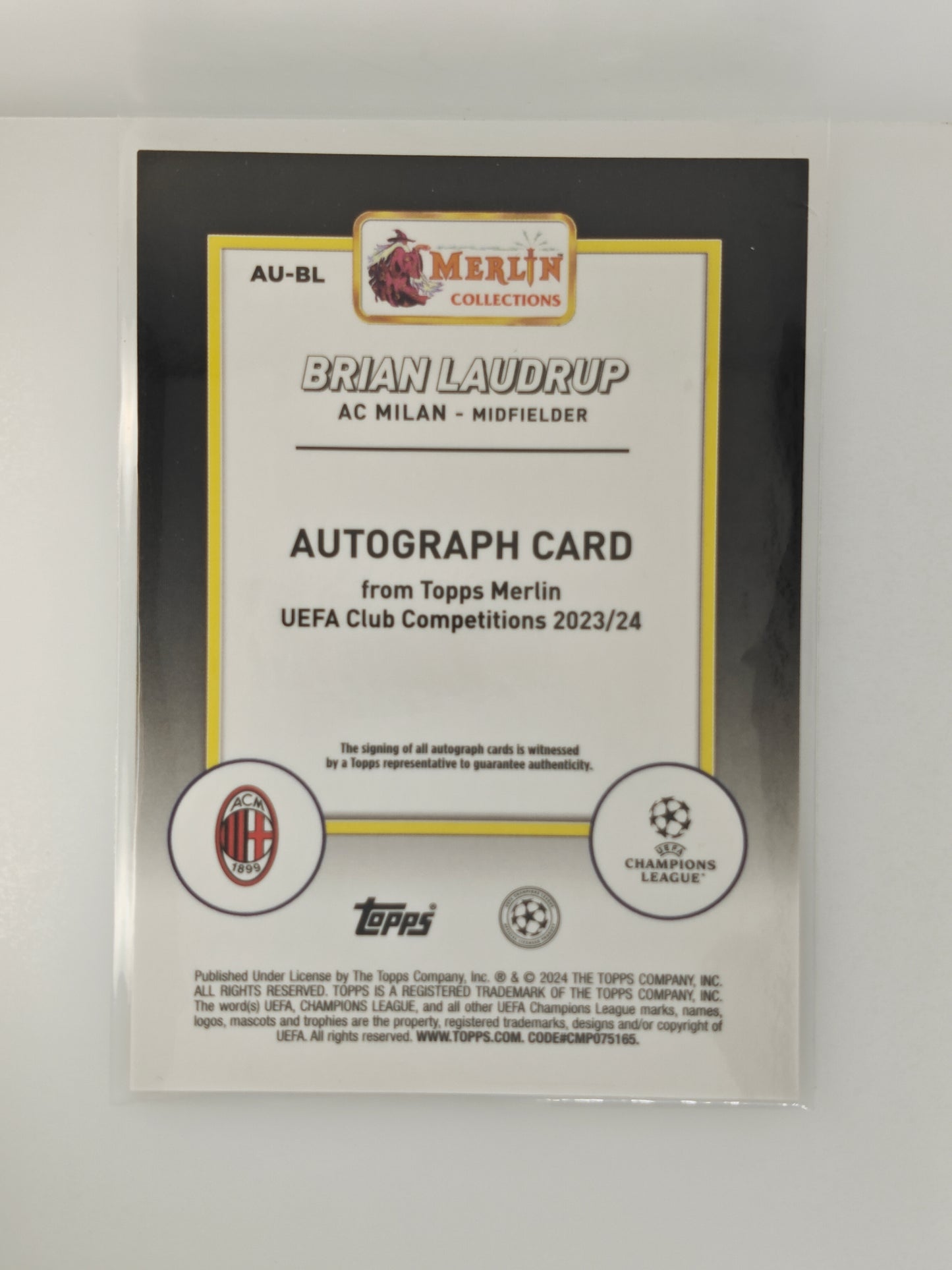 Brian Laudrup auto /50 - Topps Chrome 23/24
