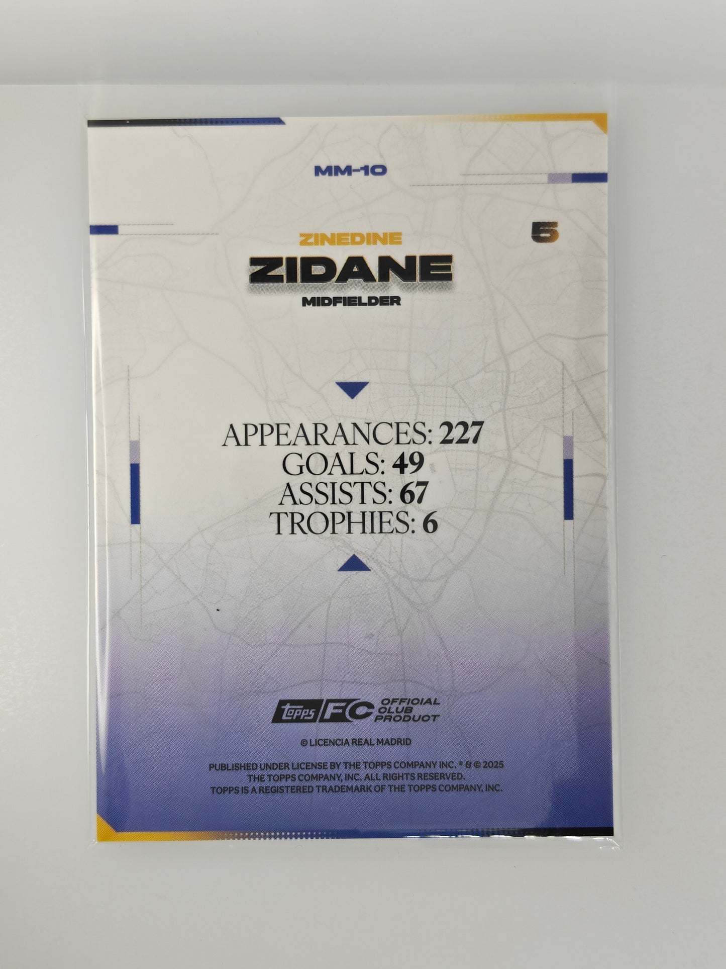 Zinedine Zidane Modern Madrid - Topps Real Madrid Los Blancos 25/26