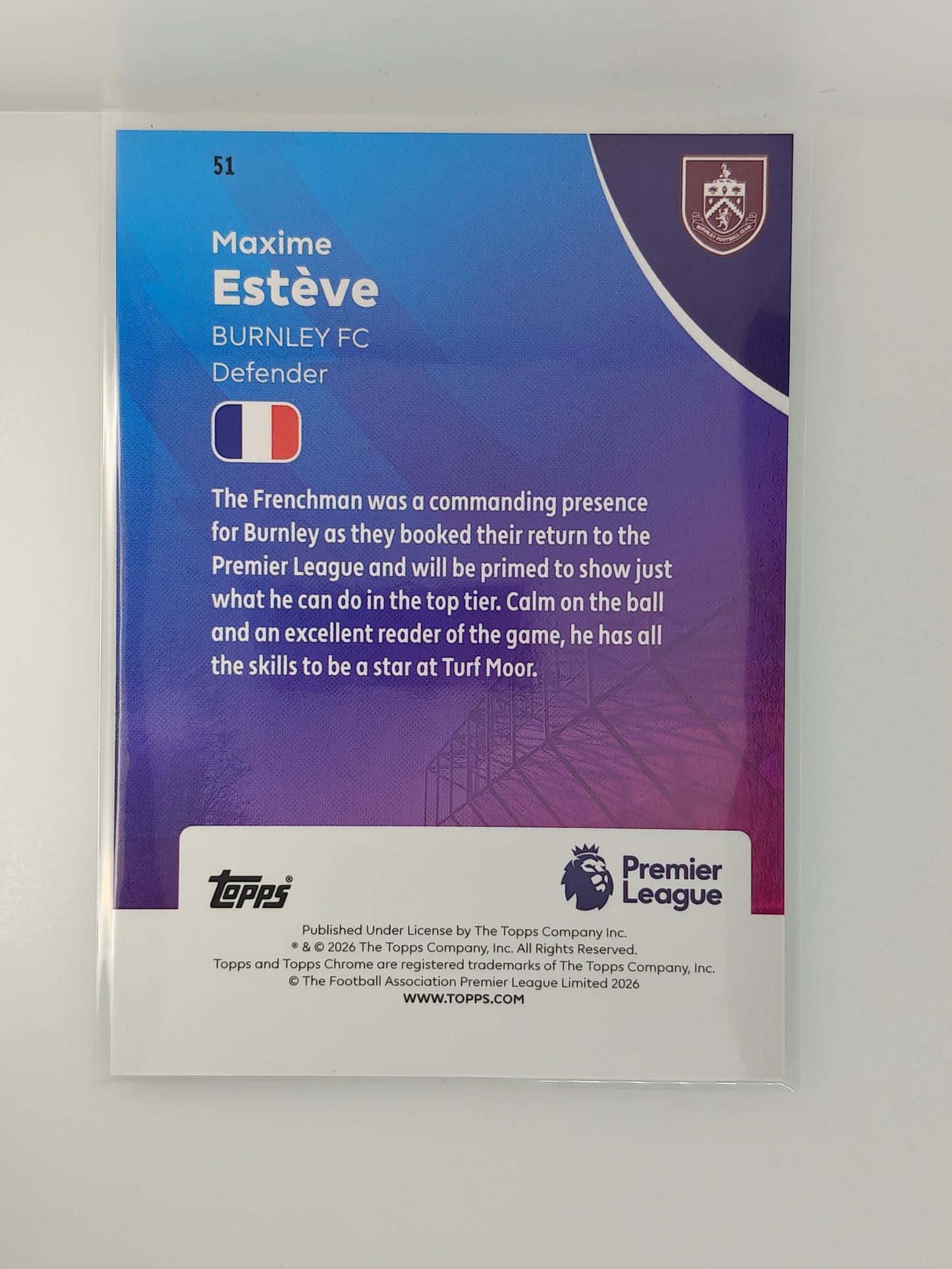 Maxime Esteve /92 - Topps Merlin 25/26