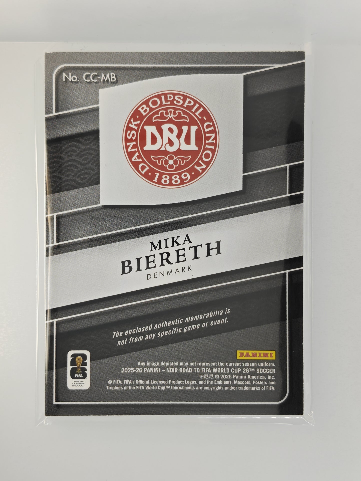 Mika Biereth Patch /70 rc - Panini Noir World Cup 25/26