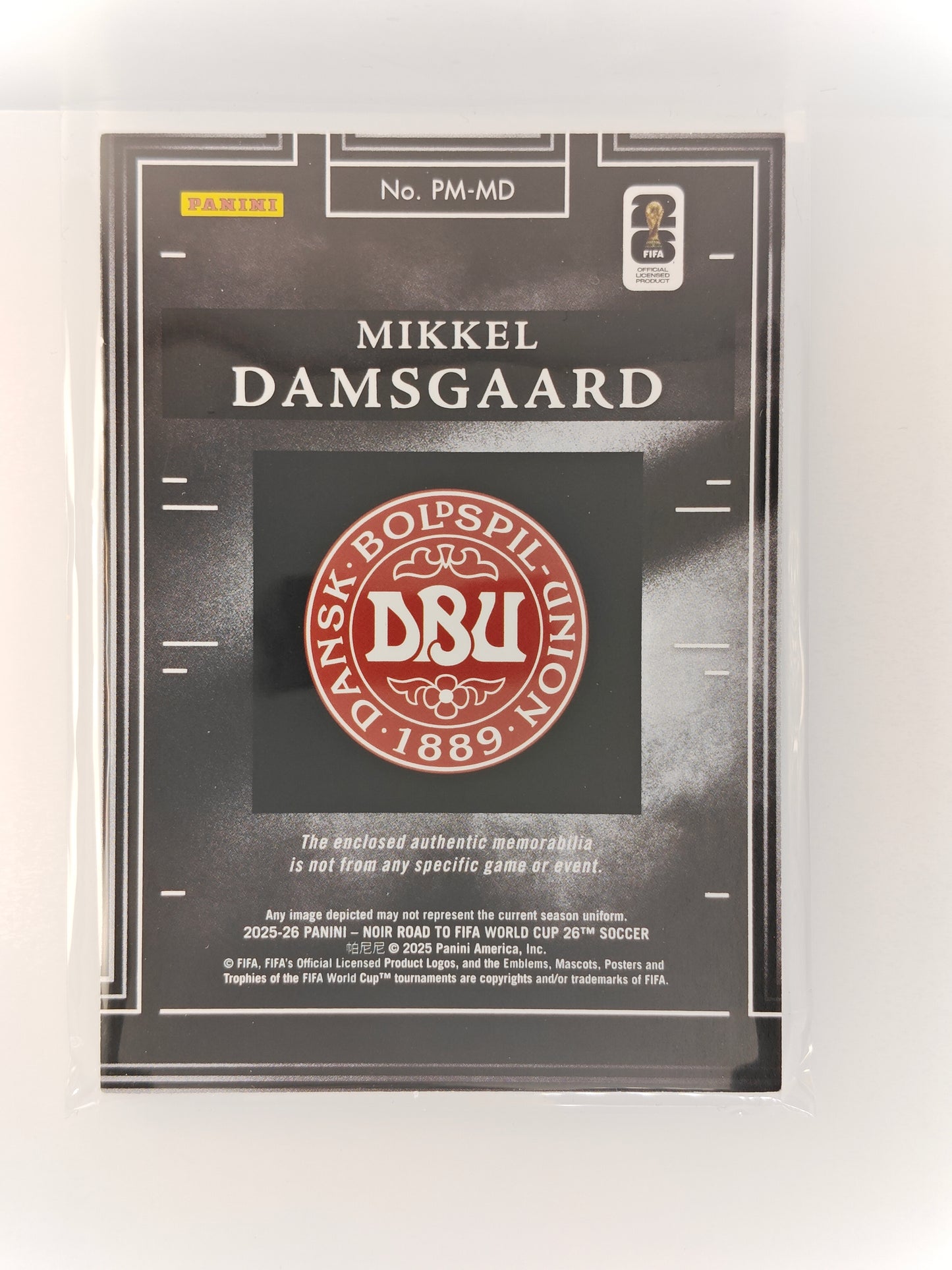 Mikkel Damsgaard Patch /70 - Panini Noir World Cup 25/26
