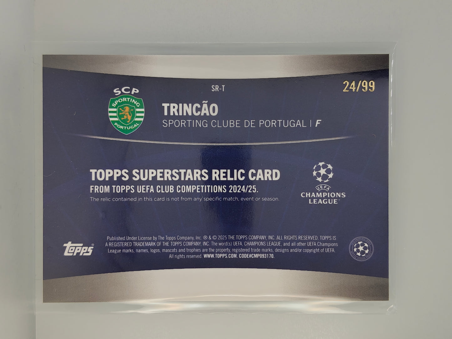 Trincao patch /99 - Topps Flagship 24/25