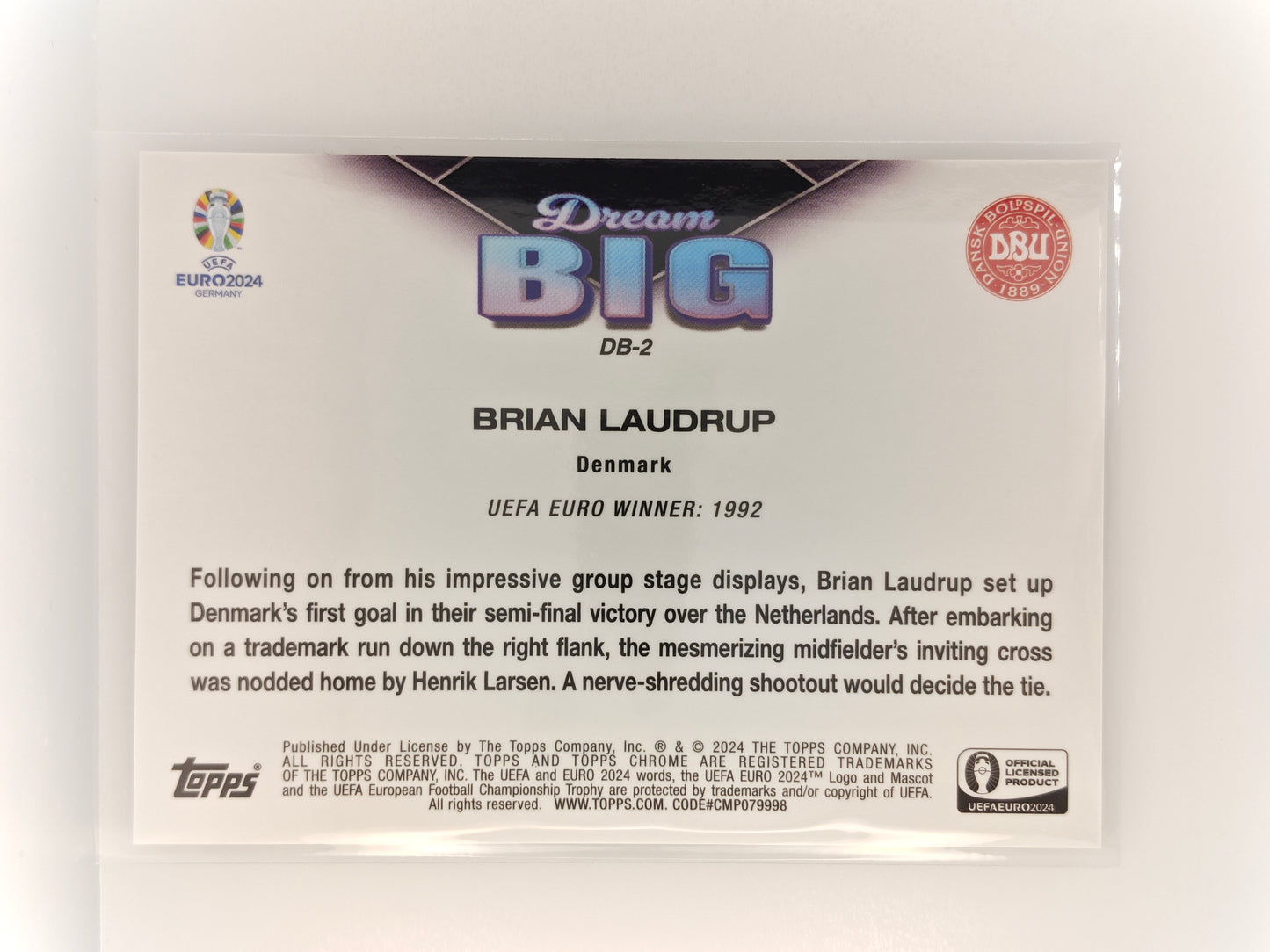 Brian Laudrup /50 Dream Big - Topps Chrome Euro 24