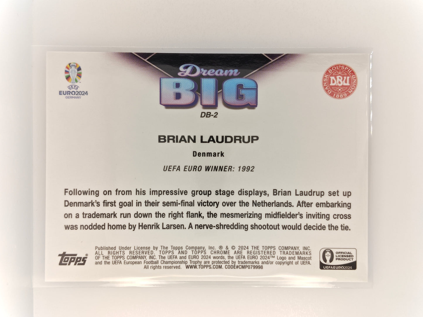 Brian Laudrup /150 Dream Big - Topps Chrome Euro 24
