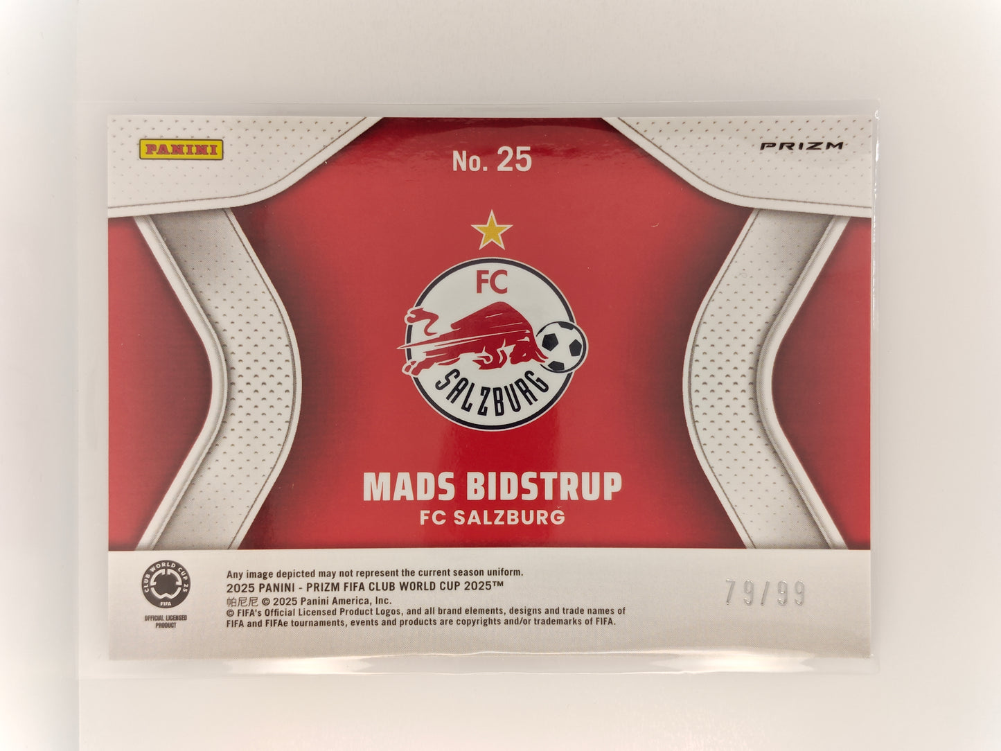 Mads Bidstrup /99 Continental Contenders - Panini Prizm Club World Cup