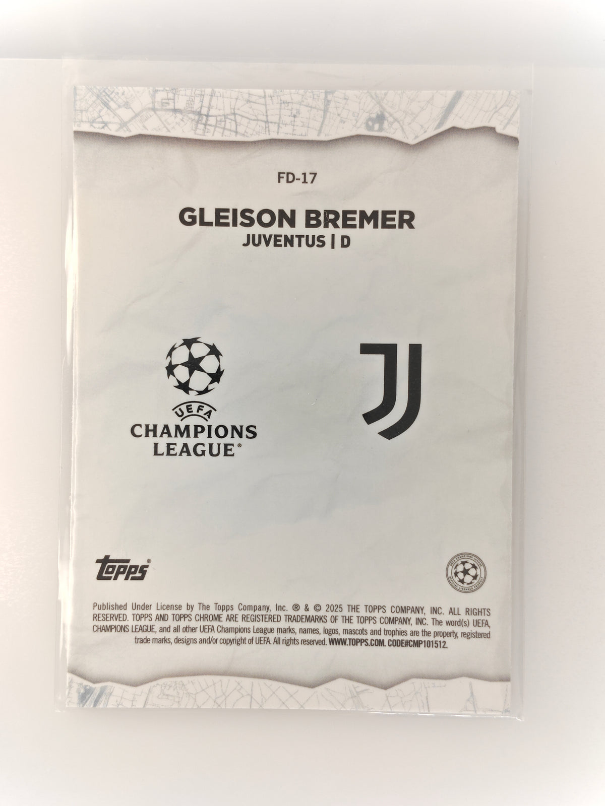 Gleison Bremer Final Destination - Topps Chrome 24/25