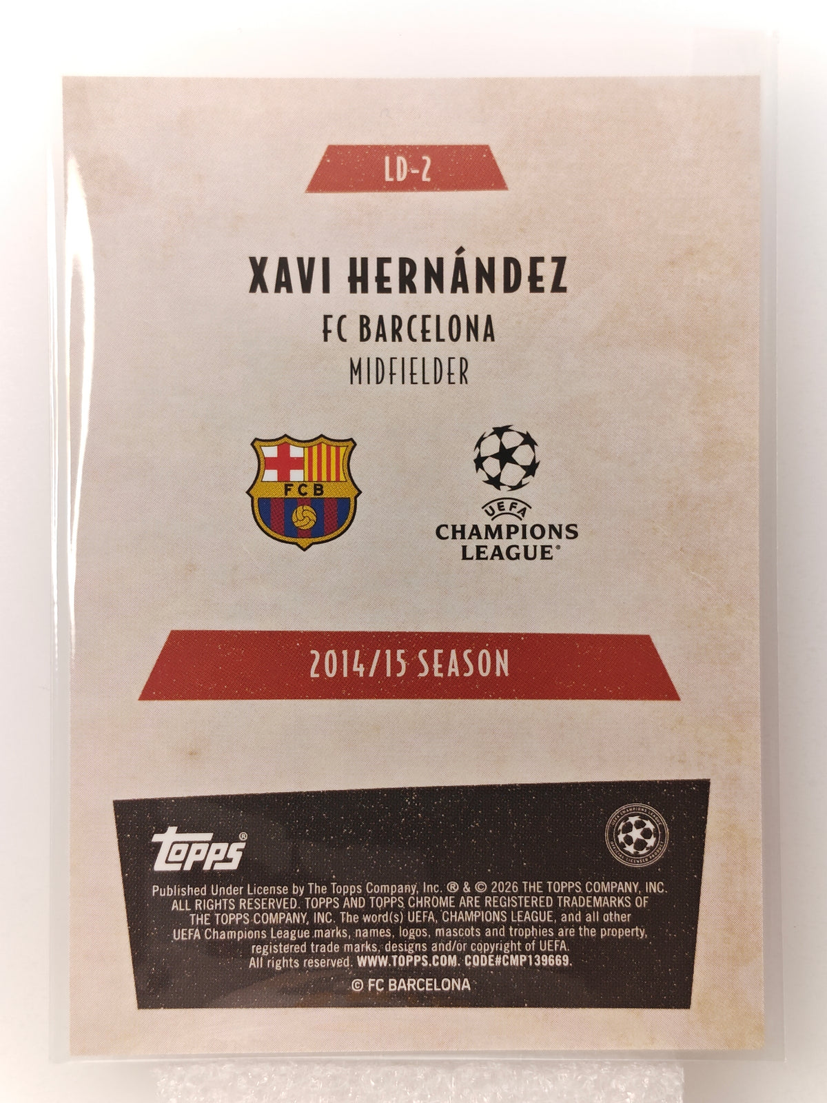 Xavi Last Dance - Topps Chrome 25/26