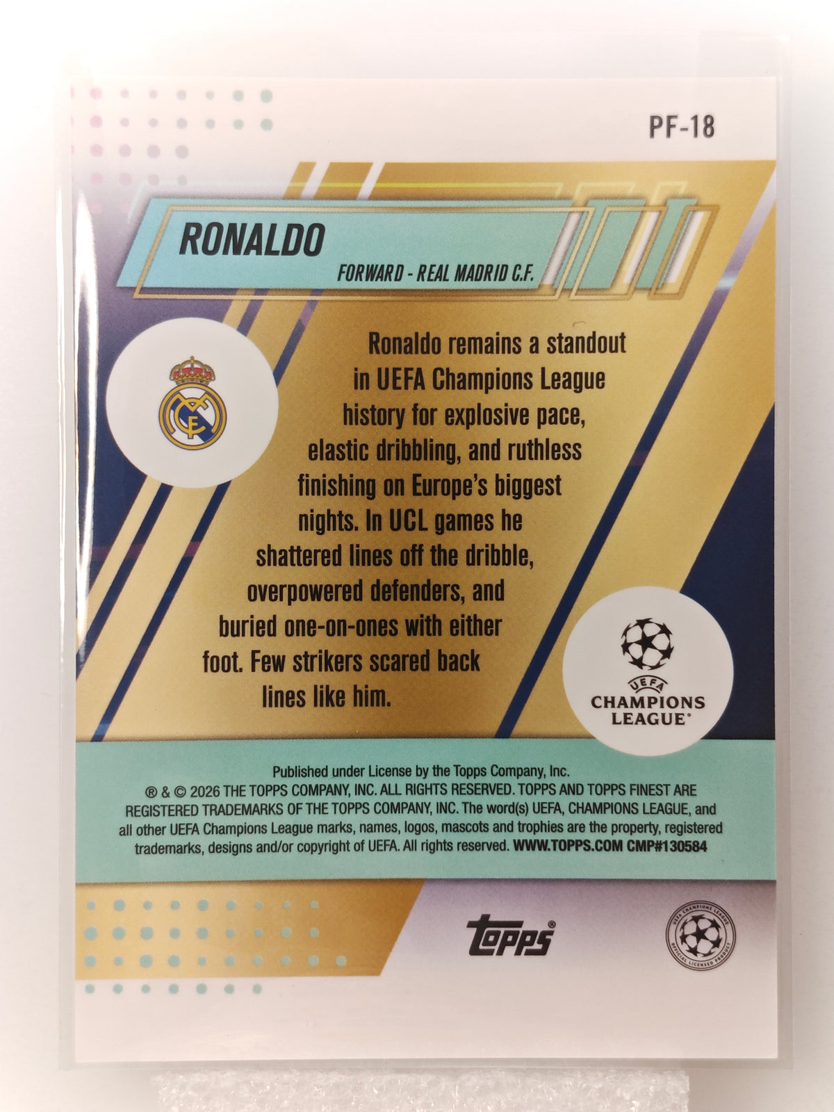 Ronaldo Prized - Topps Finest 25/26
