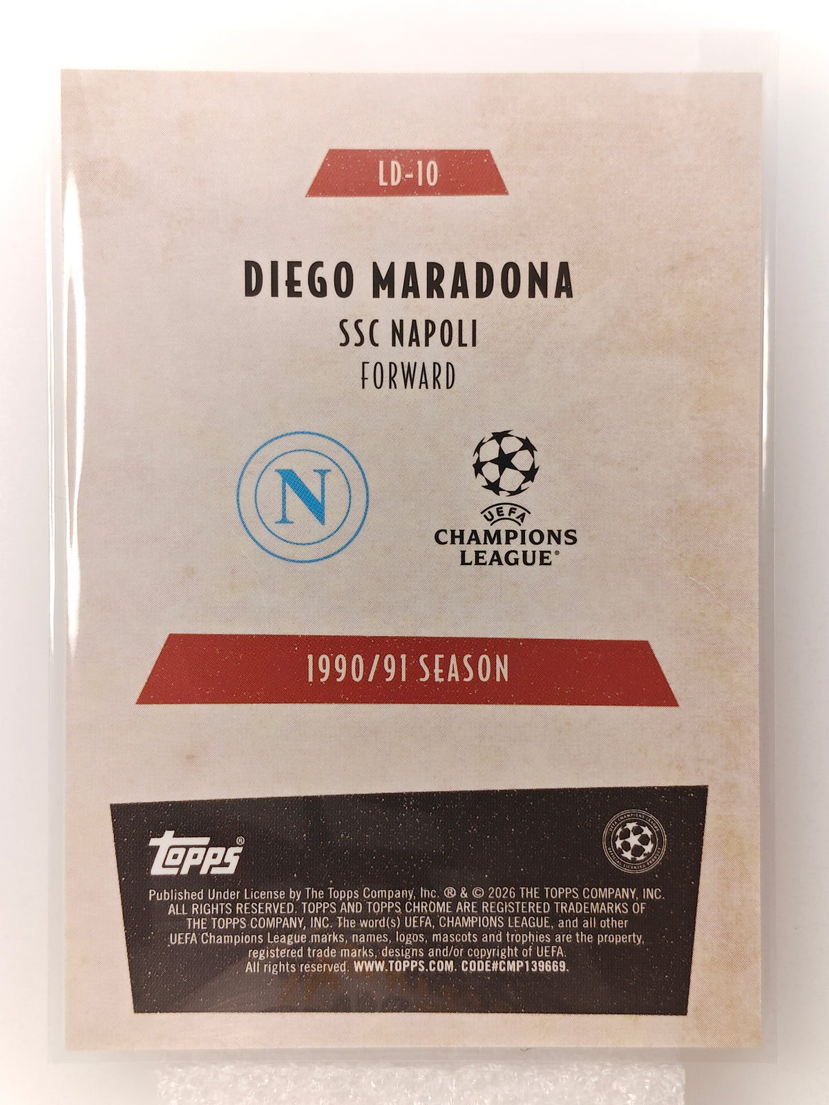 Diego Maradona Last Dance - Topps Chrome 25/26