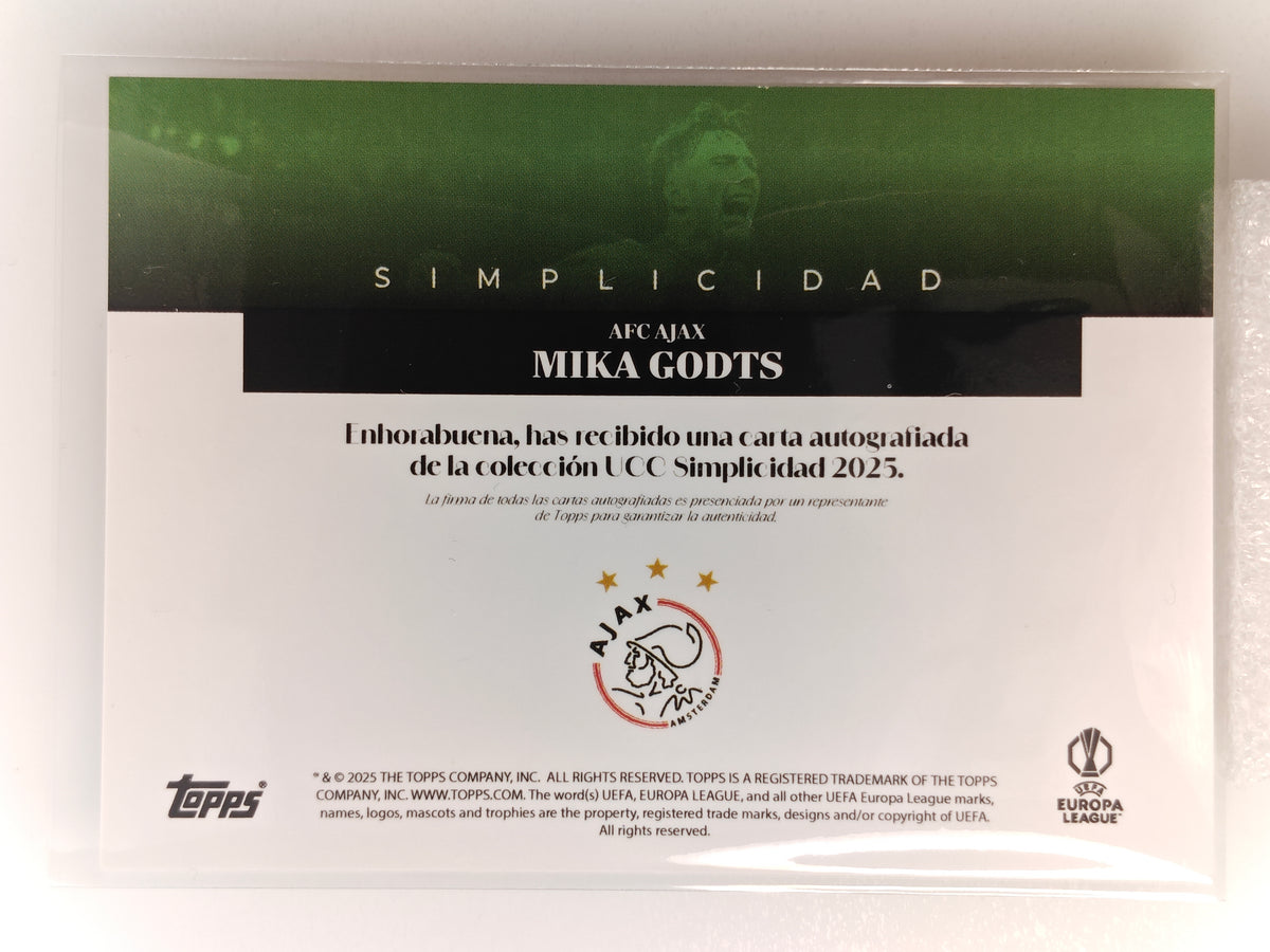 Mika Godts auto /99 - Topps Simplicidad 24/25