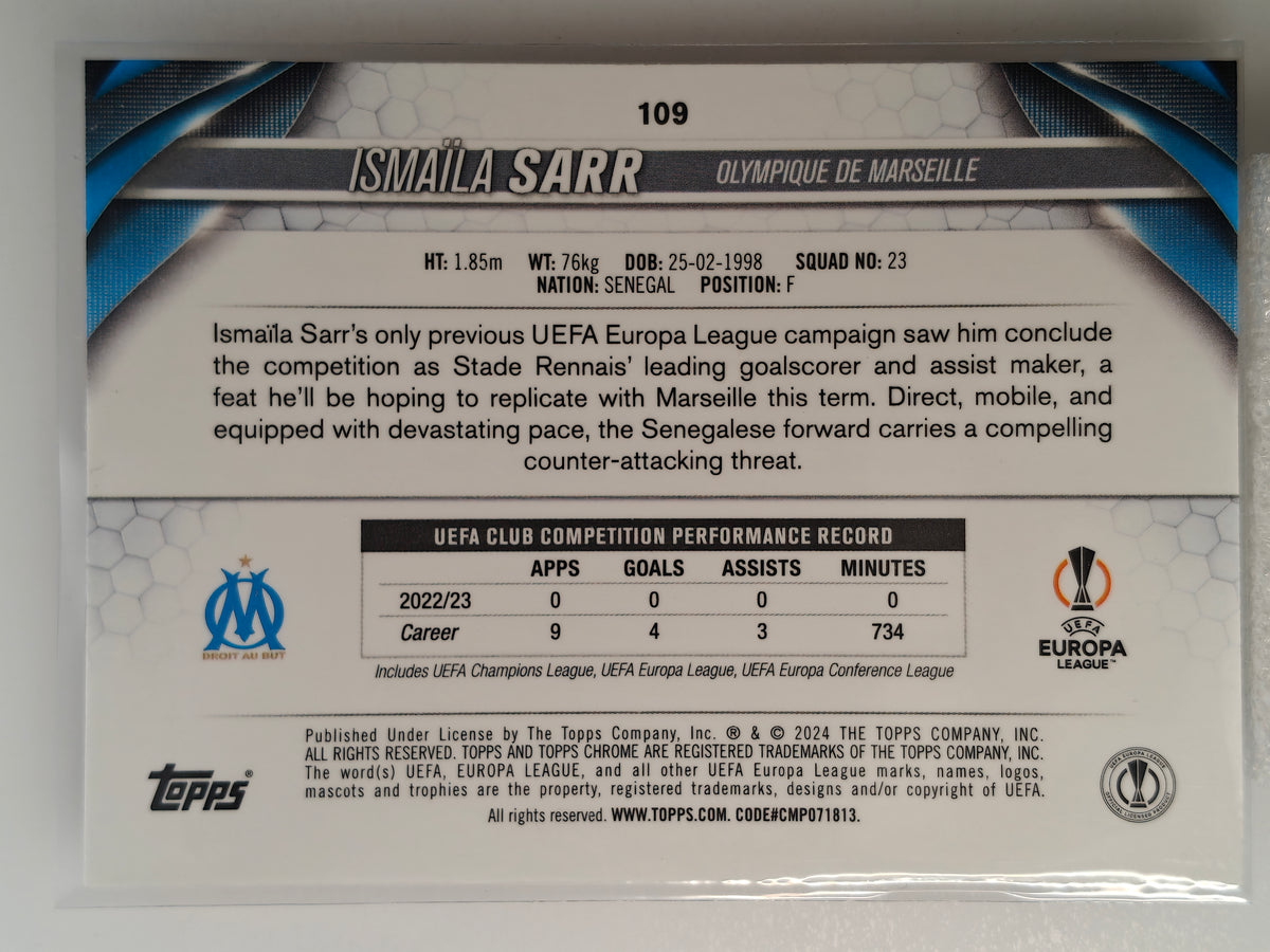 Ismaila Sarr /25 - Topps Chrome 23/24