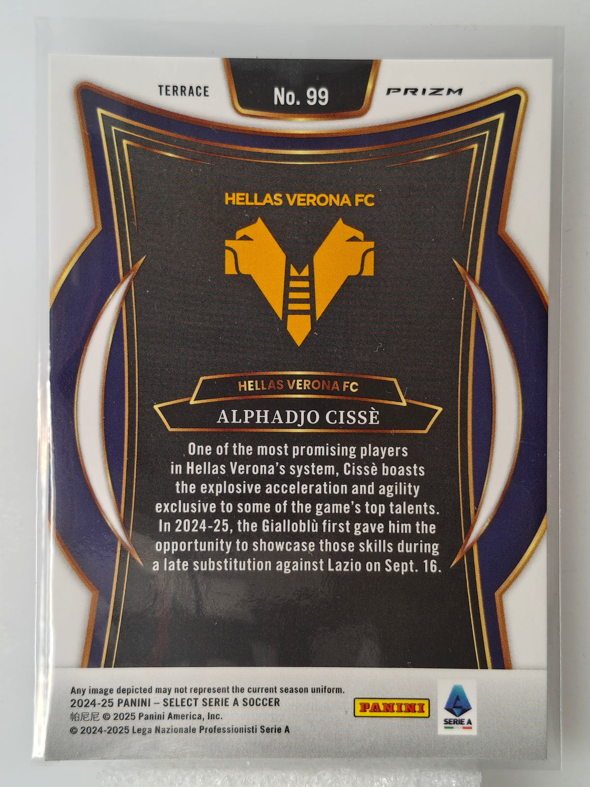 Alphadjo Cisse RC Refractor/Prizm - Panini Select Serie A 24/25