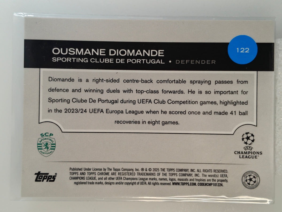 Ousmane Diomande /52 - Topps Chrome 24/25