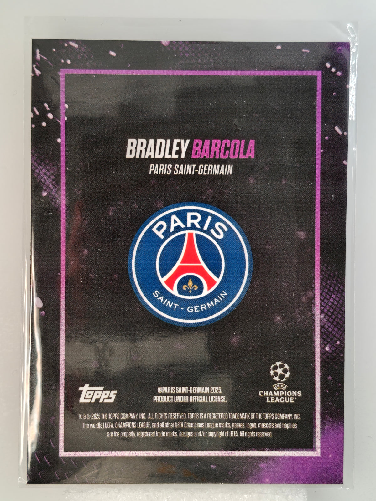 Bradley Barcola /25 - Topps Showtime 24/25