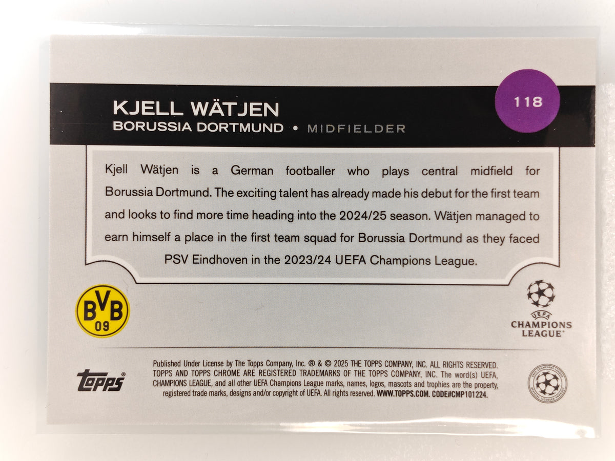 Kjell Watjen /99 RC - Topps Chrome 24/25