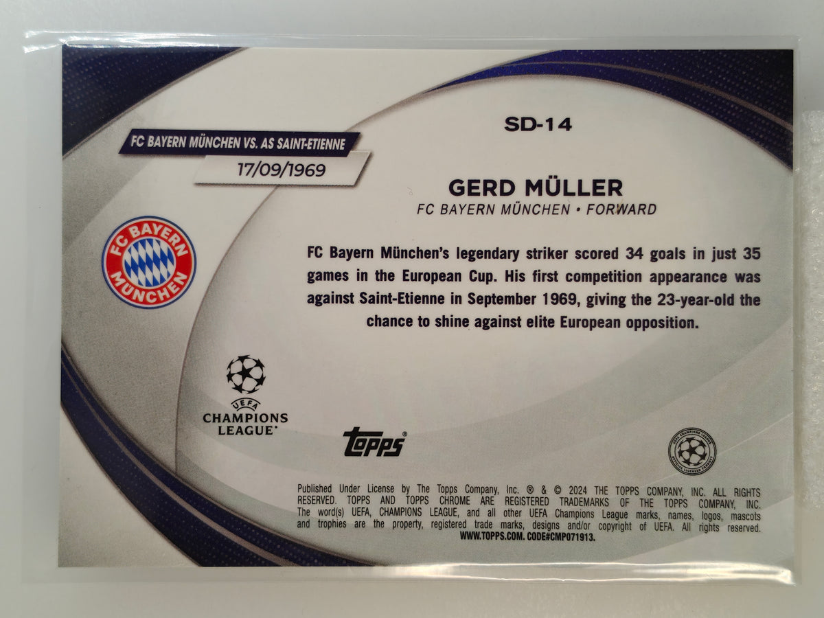 Gerd Muller /125 starball debut - Topps Chrome 23/24