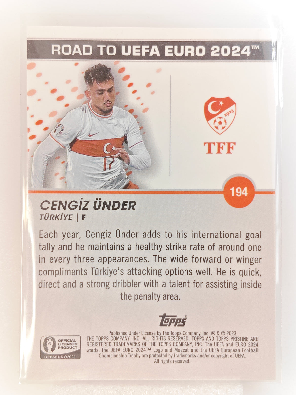Cengiz Under /50 - Topps Pristine 23/24