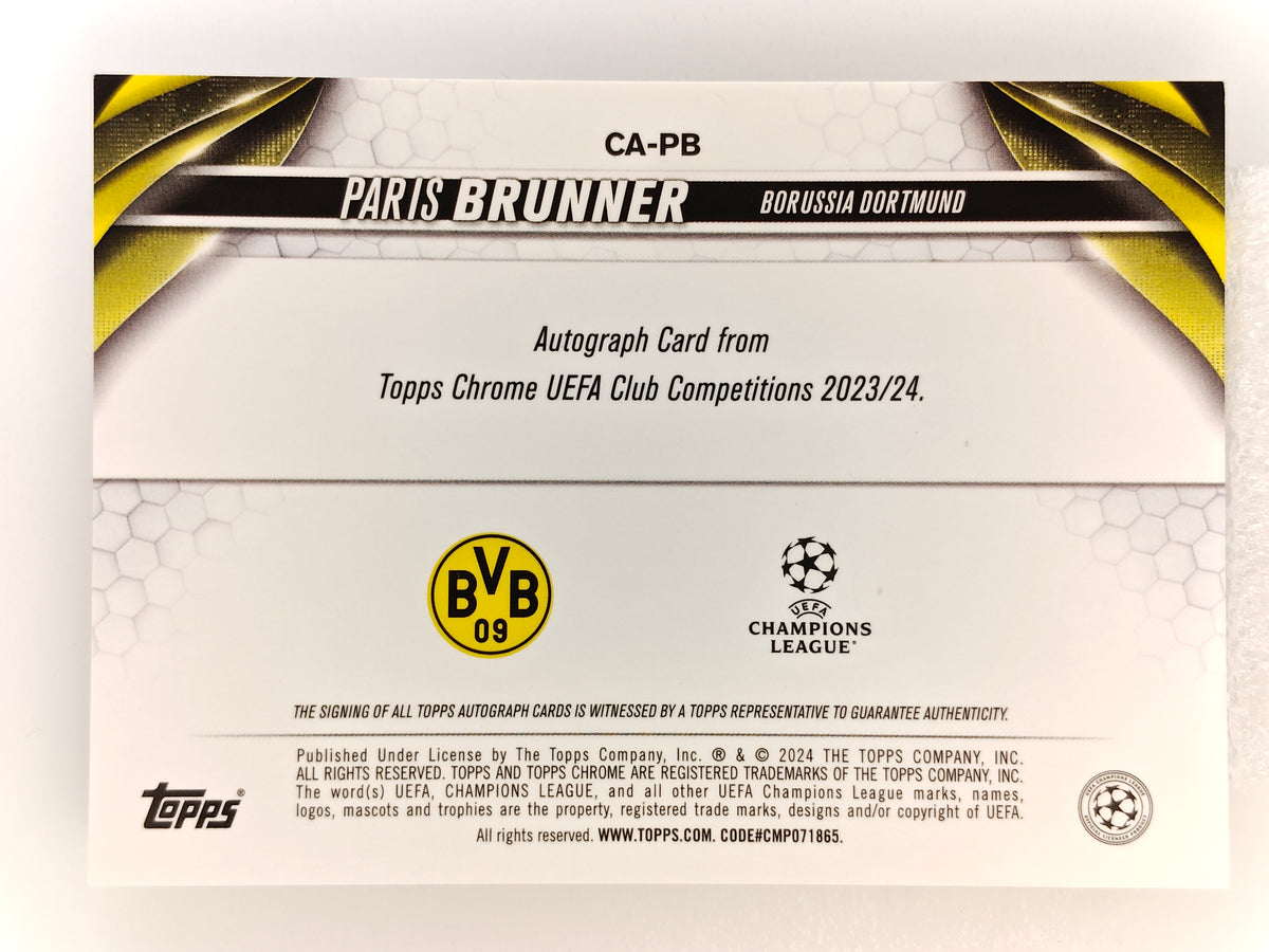 Paris Brunner auto rc - Topps Chrome 23/24