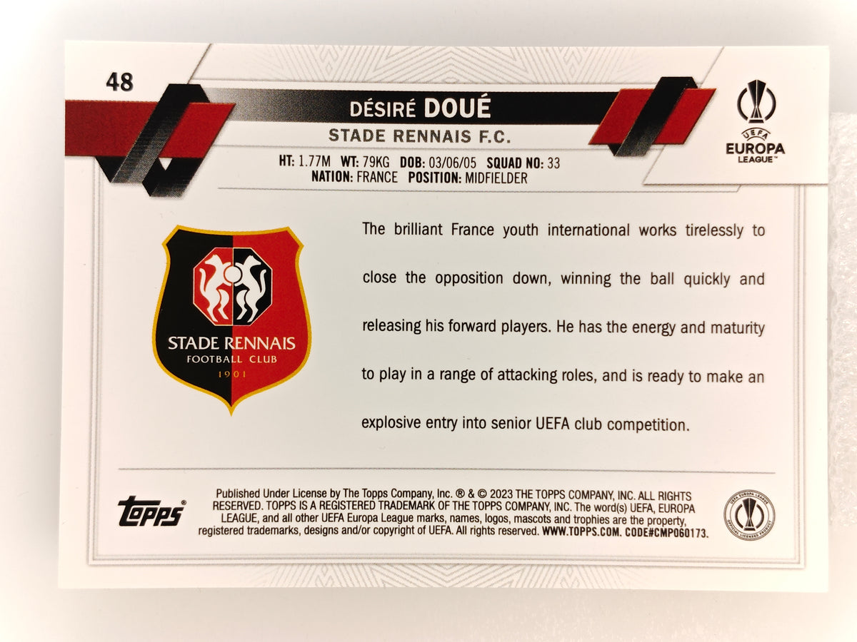 Desire Doue RC - Topps Chrome 22/23