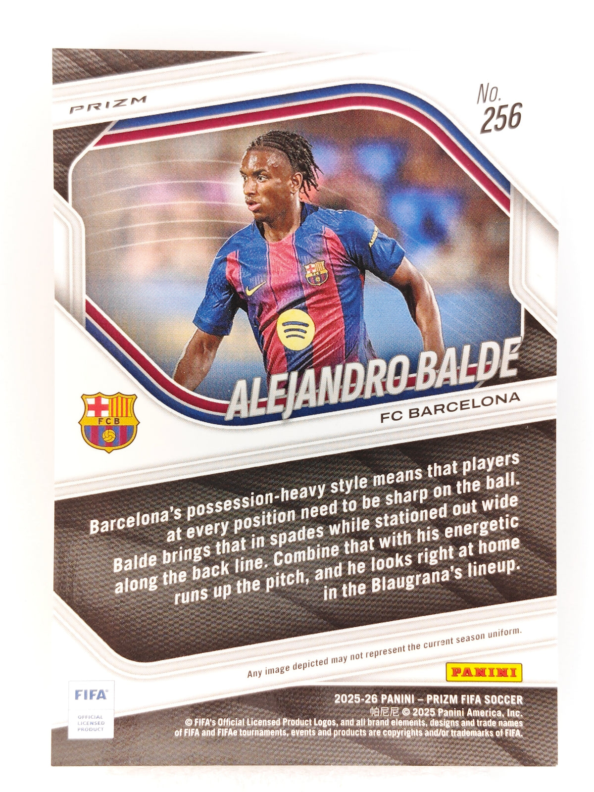 Alejandro Balde Genesis SSP - Panini Prizm 25/26