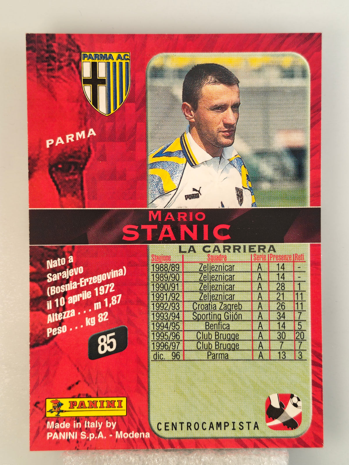 Mario Stanic - Panini Calcio 98