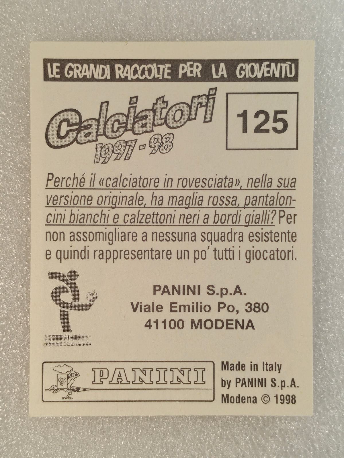 Gabriel Batistuta sticker - Panini Calciatori 97/98