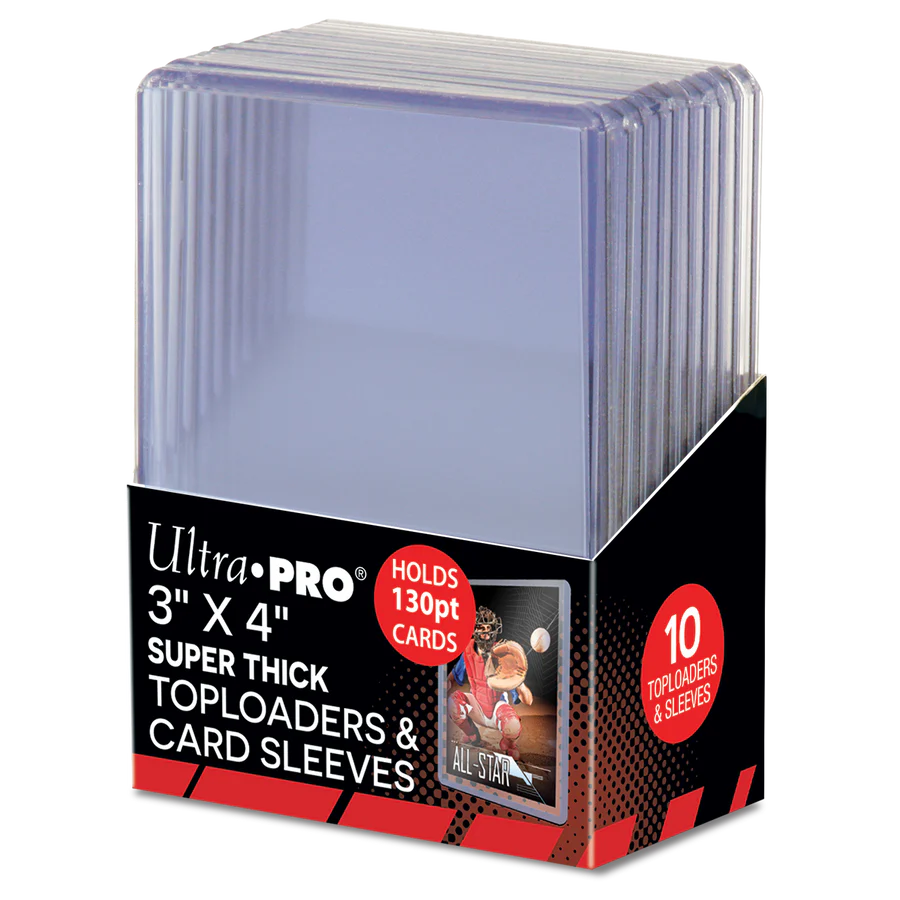 Ultra PRO 3" X 4" Super Thick 130PT Toploader with Thick Penny Sleeves (10stk)