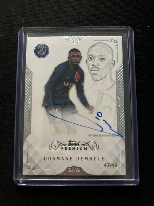 2024 Topps Premium PSG - Ousmane Dembélé on card auto /49