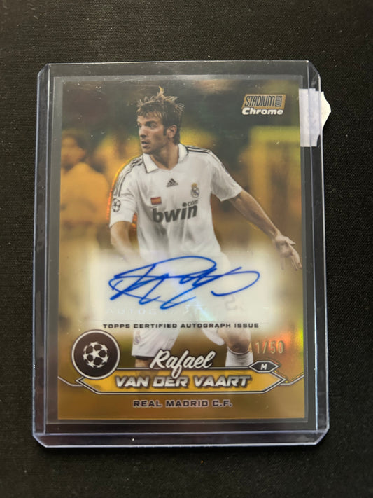 2024 Topps Stadium Chrome - Rafael Van der Vaart auto /50