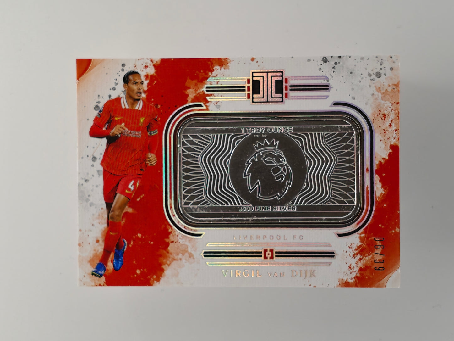 Virgil Van Dijk /39 silver bar - Casehit Panini Impeccable 24/25