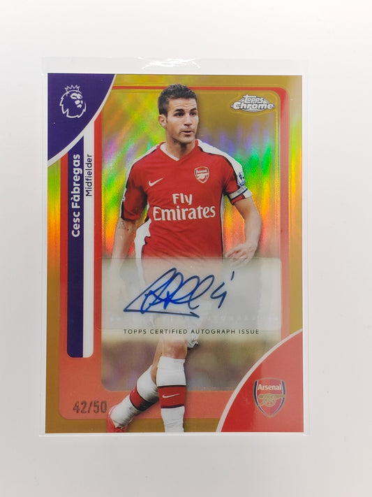 Cesc Fabregas auto /50 - Topps Chrome PL 25/26