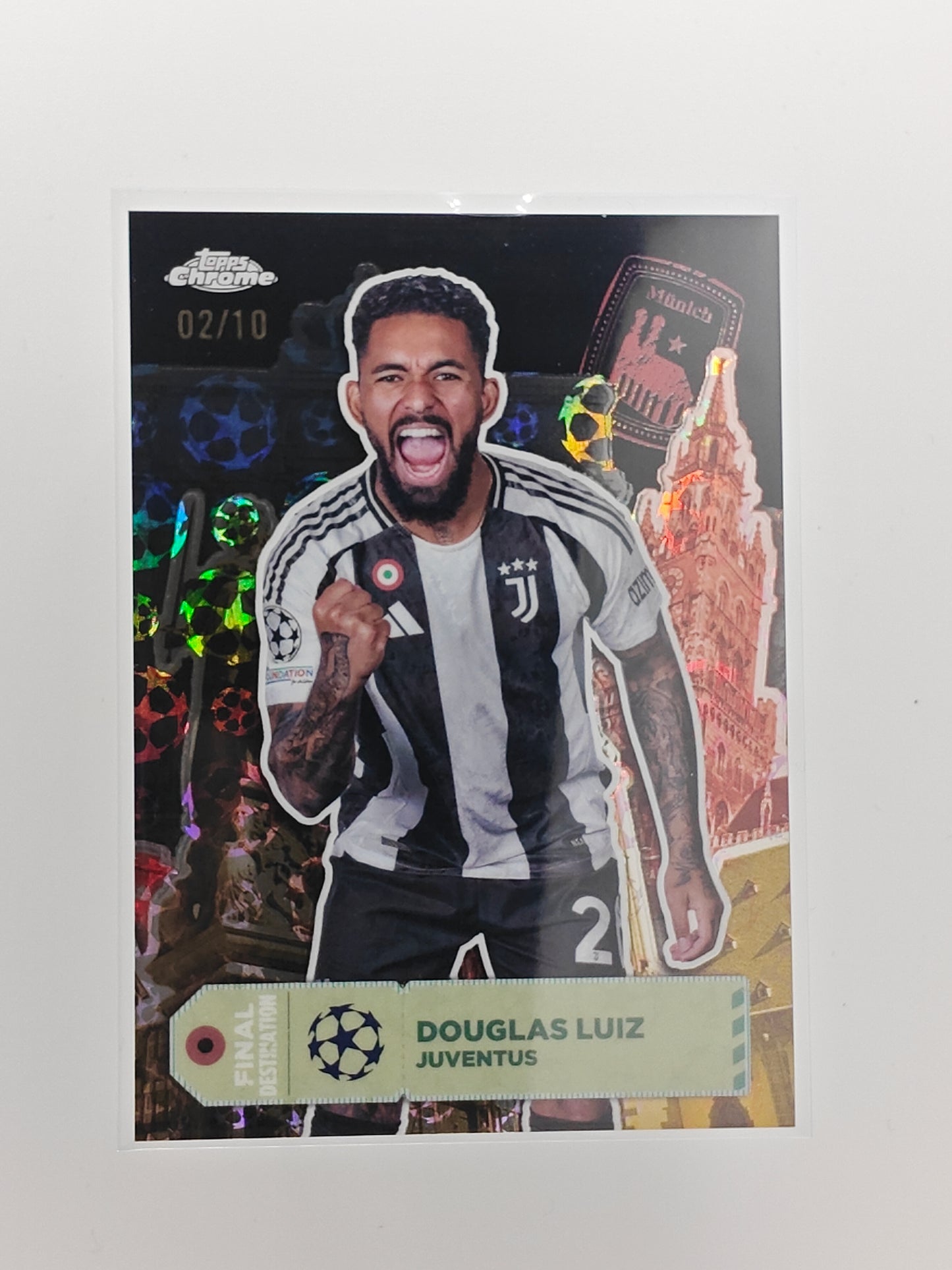 Douglas Luiz /10 Final destination starball foil - Topps Chrome 24/25