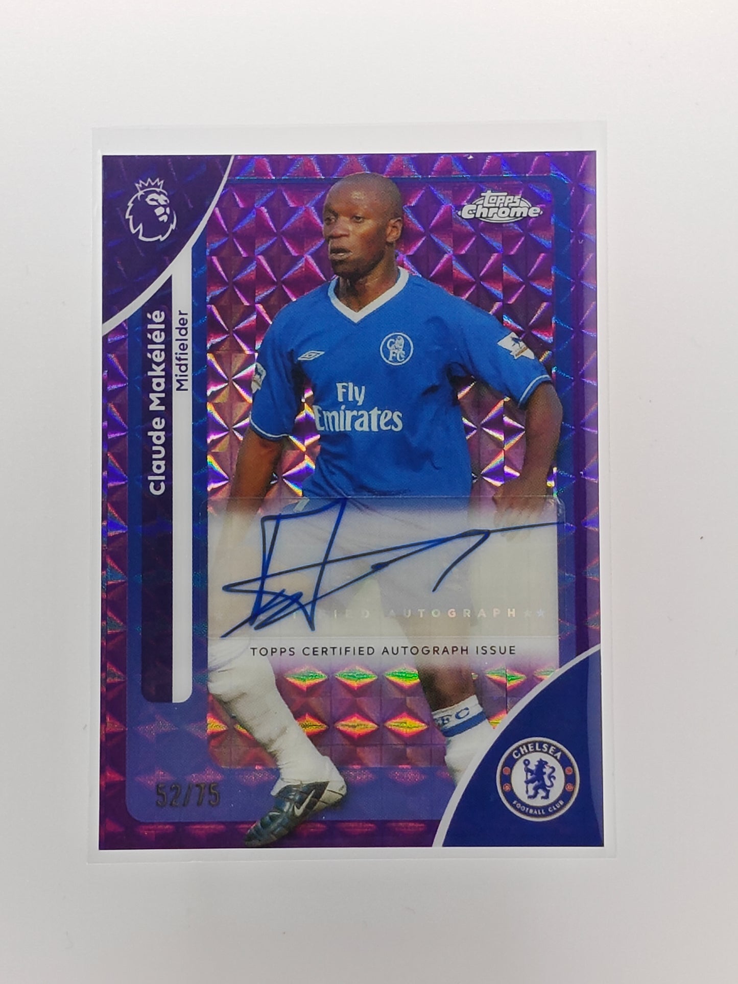 Claude Makelele auto /75 - Topps Chrome PL 25/26
