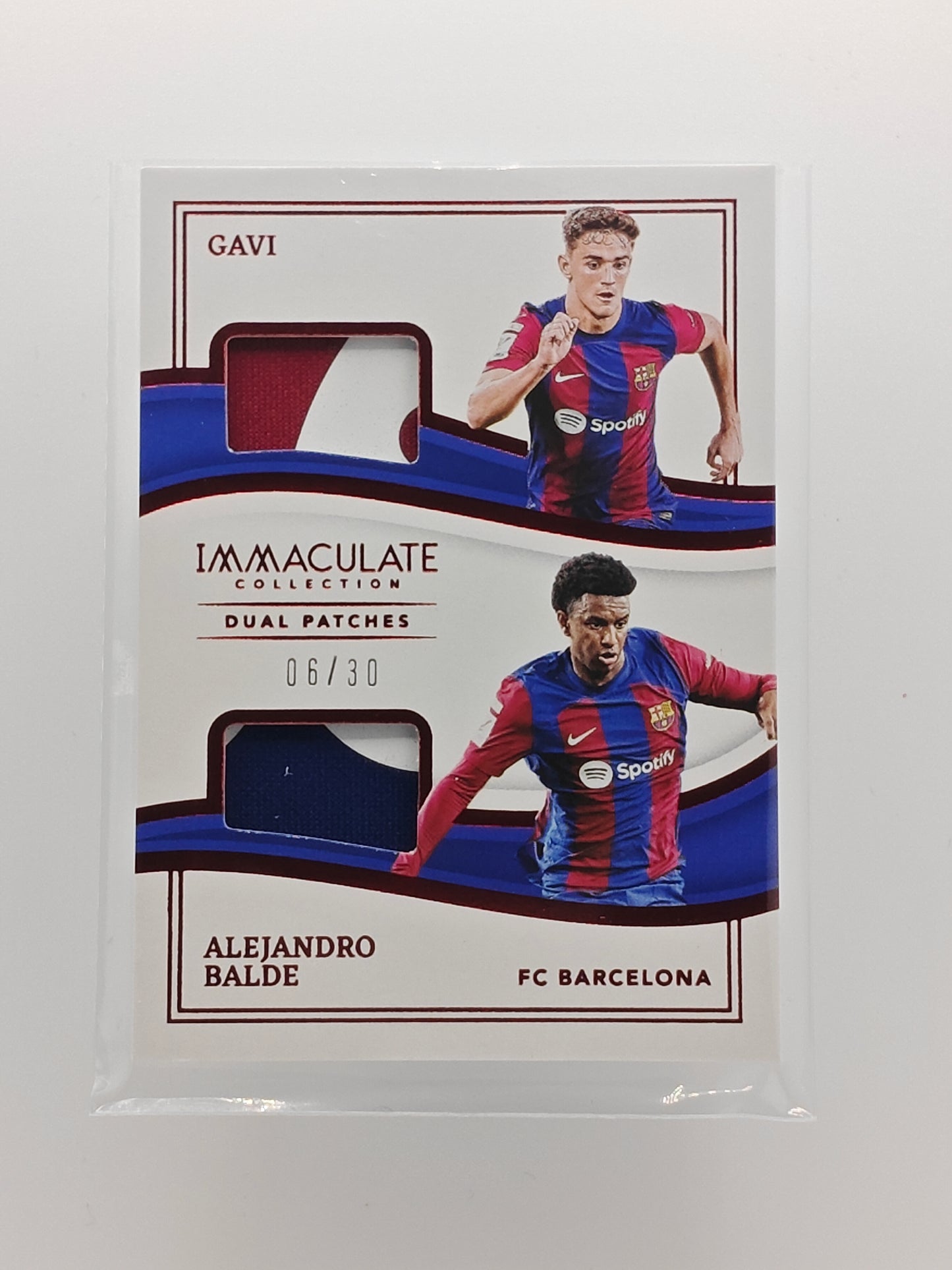 Gavi/Balde Dual Patch /30 - Panini Immaculate 23/24