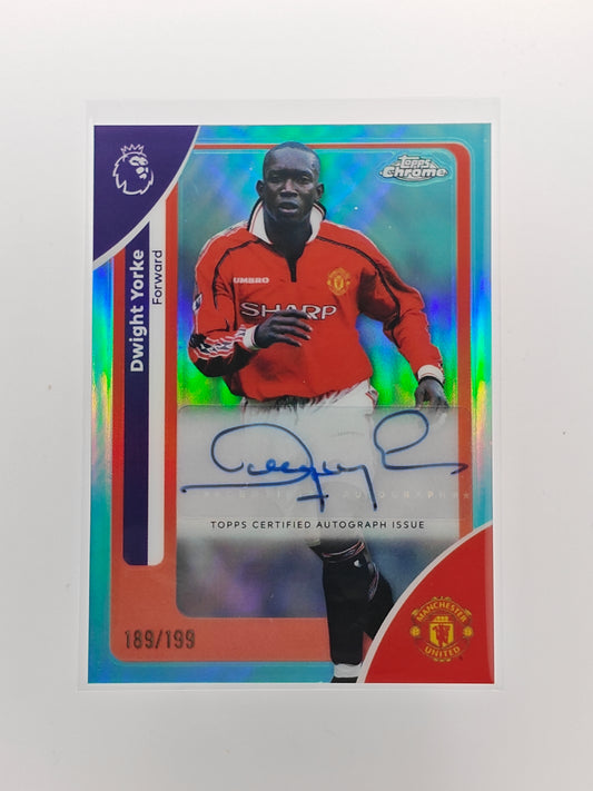 Dwight Yorke auto /199 - Topps Chrome PL 25/26