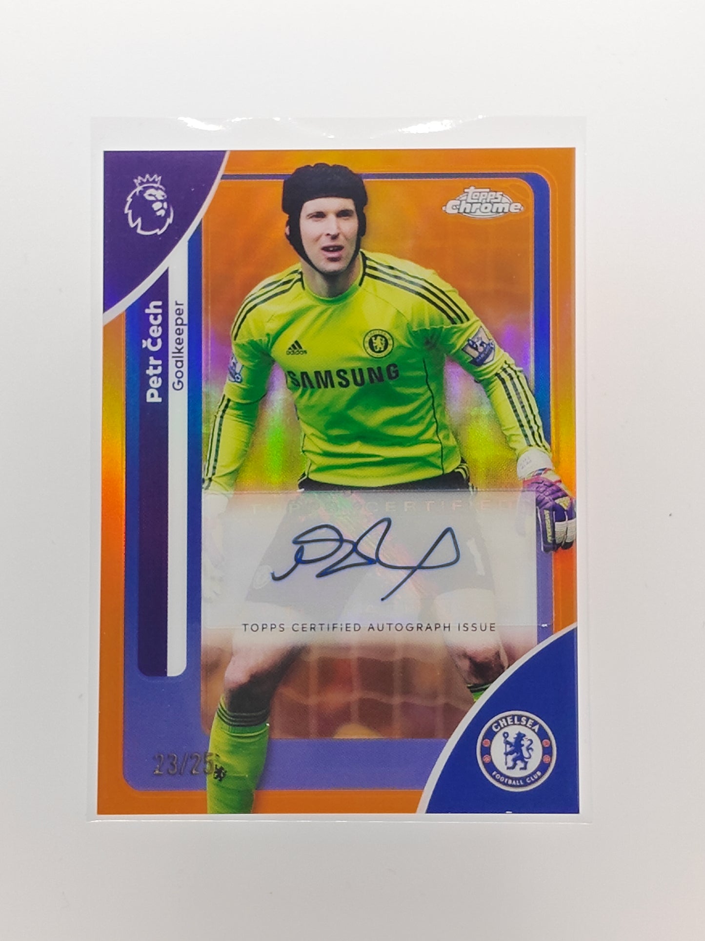 Petr Cech auto /25 - Topps Chrome PL 25/26