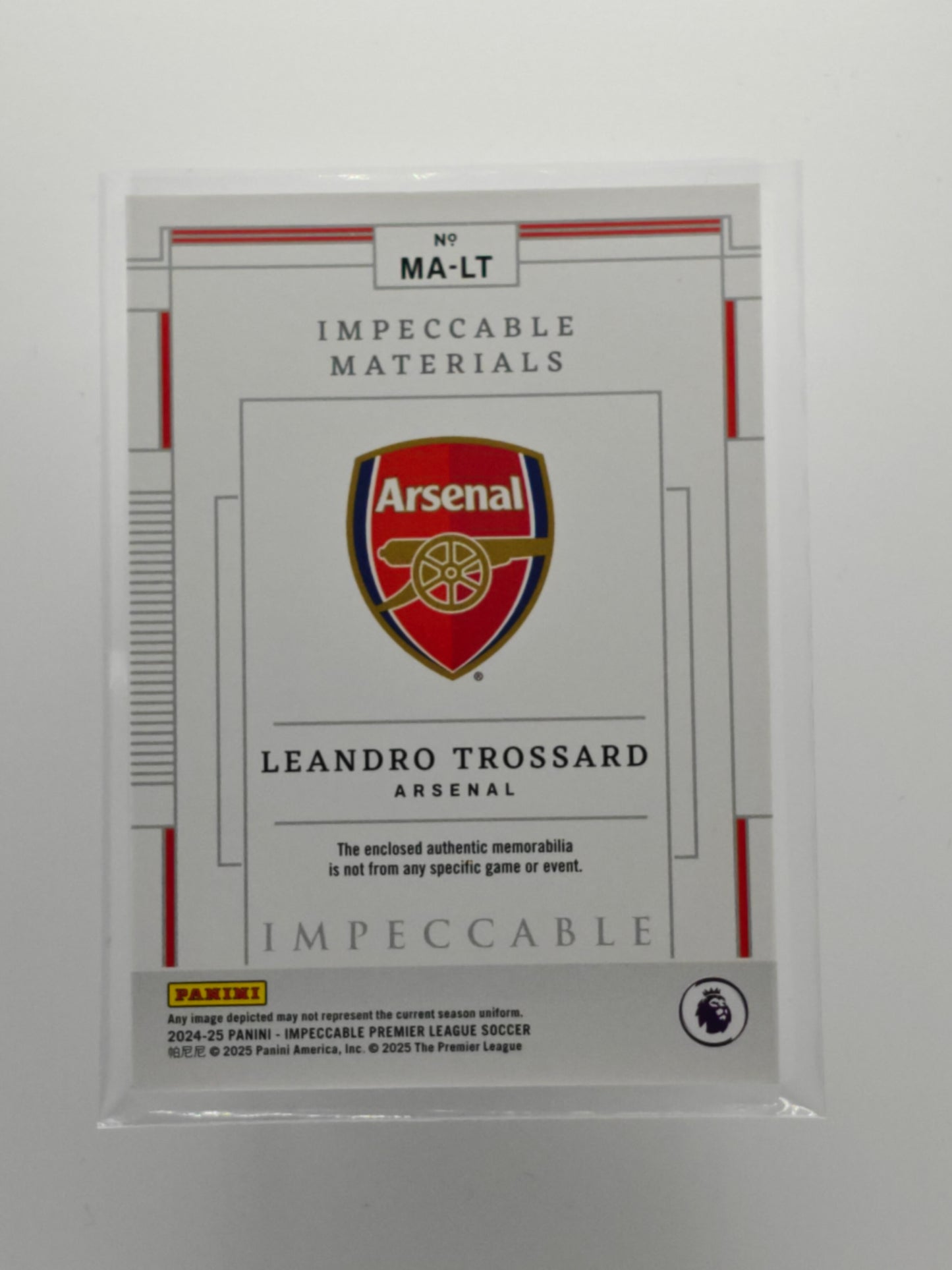 Leandro Trossard /49 patch - Panini Impeccable 24/25