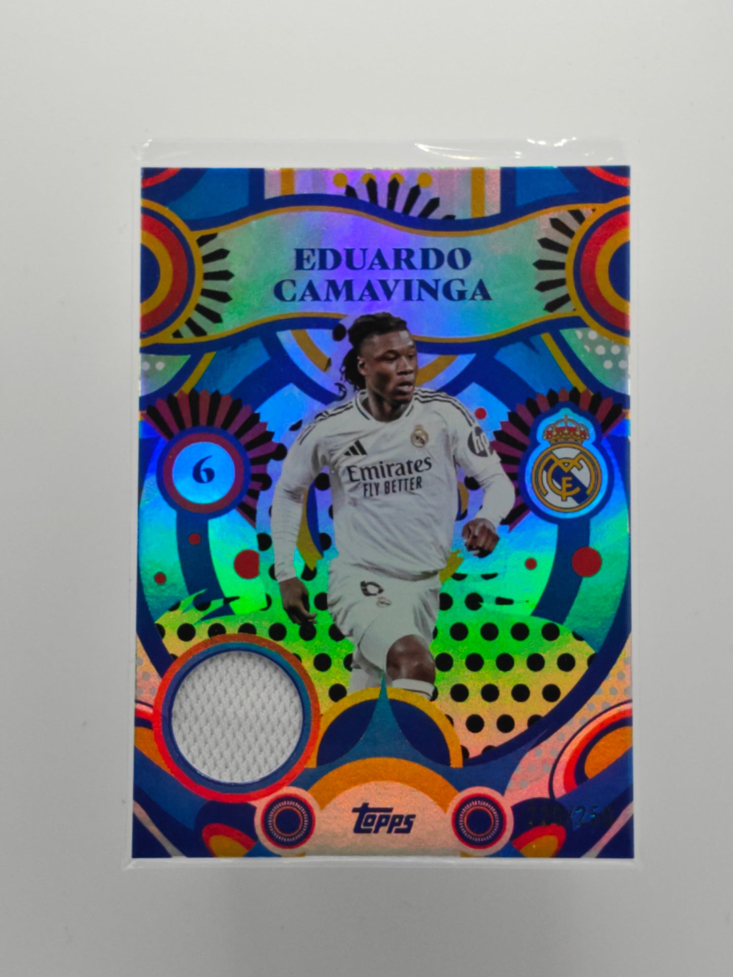 Eduardo Camavinga patch /250 - Topps Real Madrid team set 24/25